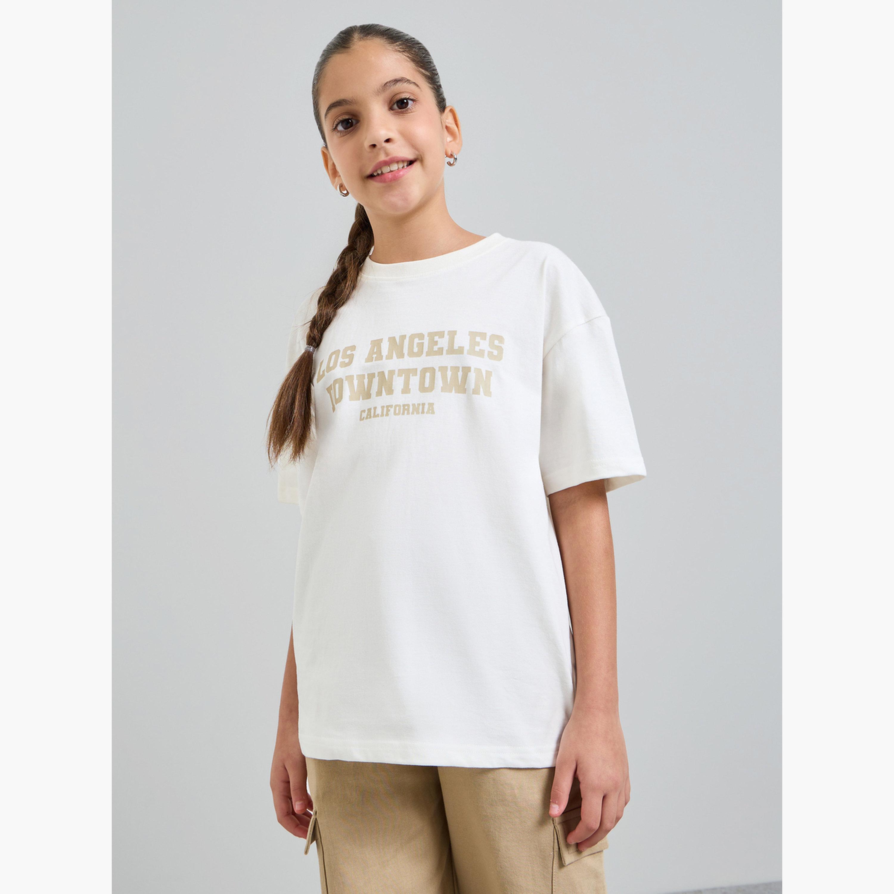 Styli Teen Girls Oversized T-Shirt and Cargo Joggers Set-girls-clothing-setsandcoords-image-3