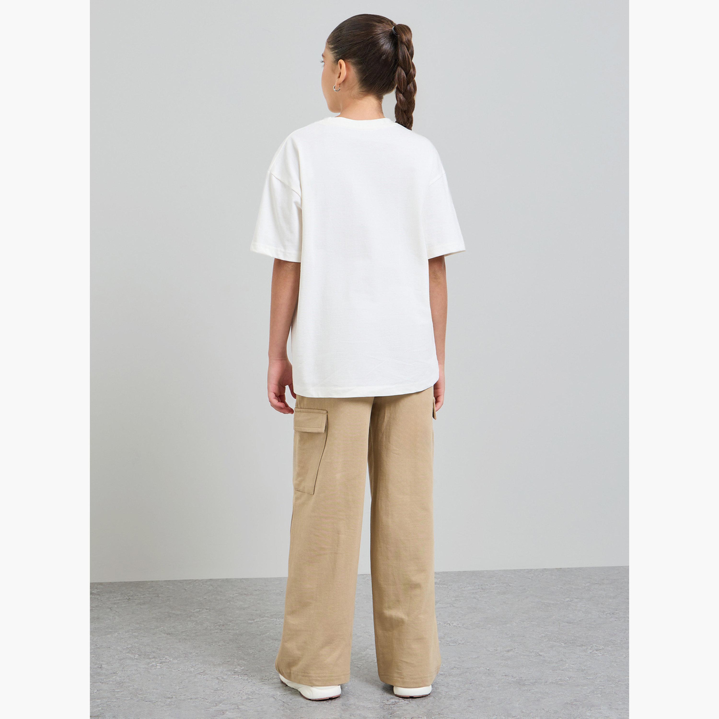 Styli Teen Girls Oversized T-Shirt and Cargo Joggers Set-girls-clothing-setsandcoords-image-4