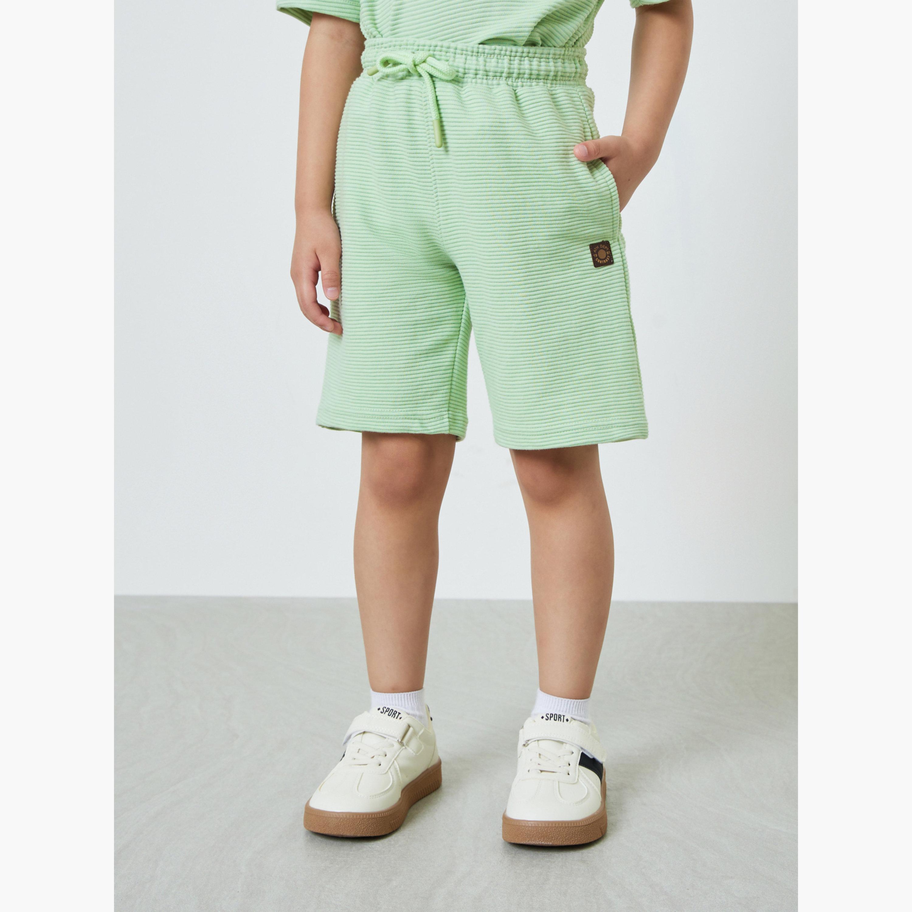 Styli Boys Textured Oversized T-Shirt and Shorts Set-boys-clothing-setsandcoords-image-4