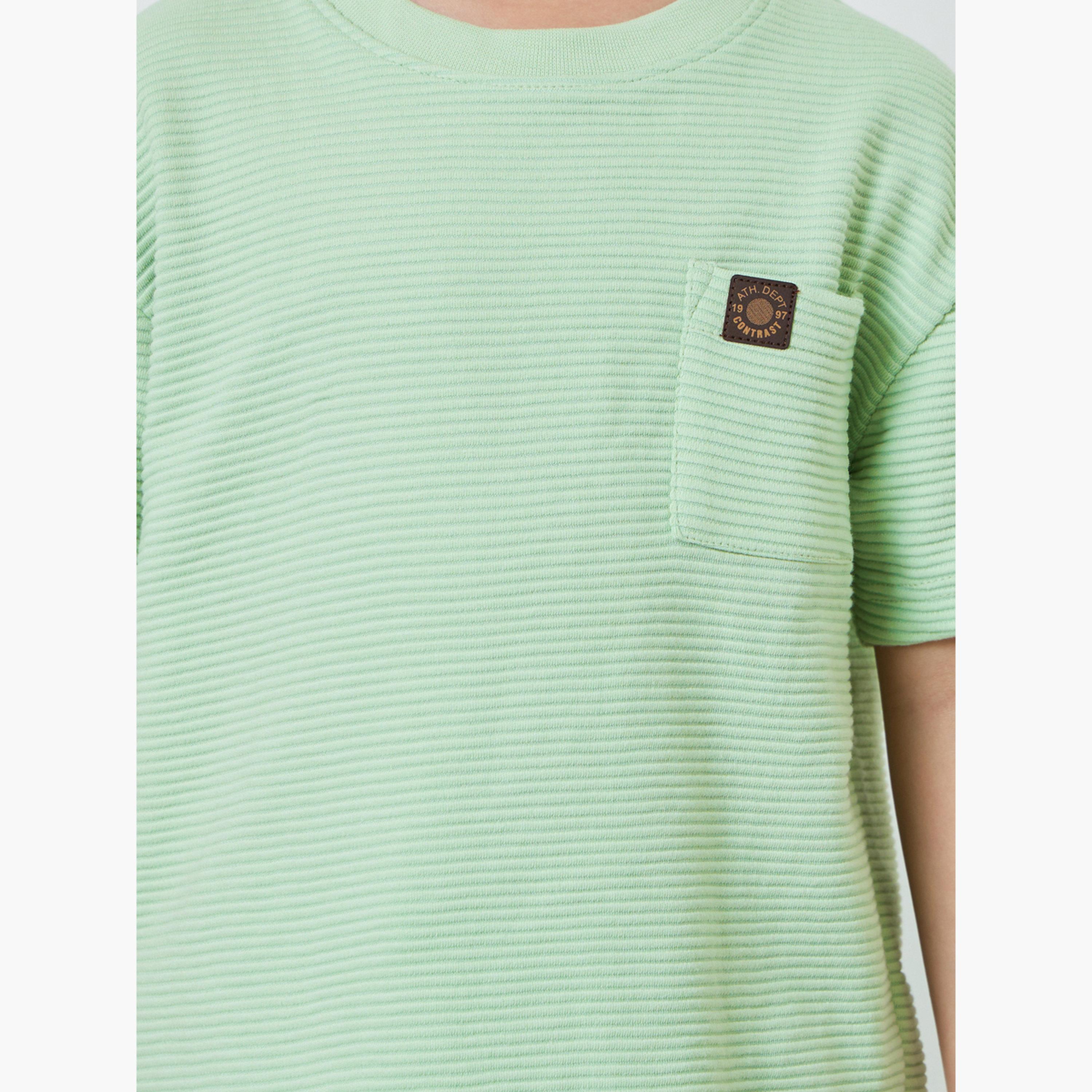 Styli Boys Textured Oversized T-Shirt and Shorts Set-boys-clothing-setsandcoords-image-5