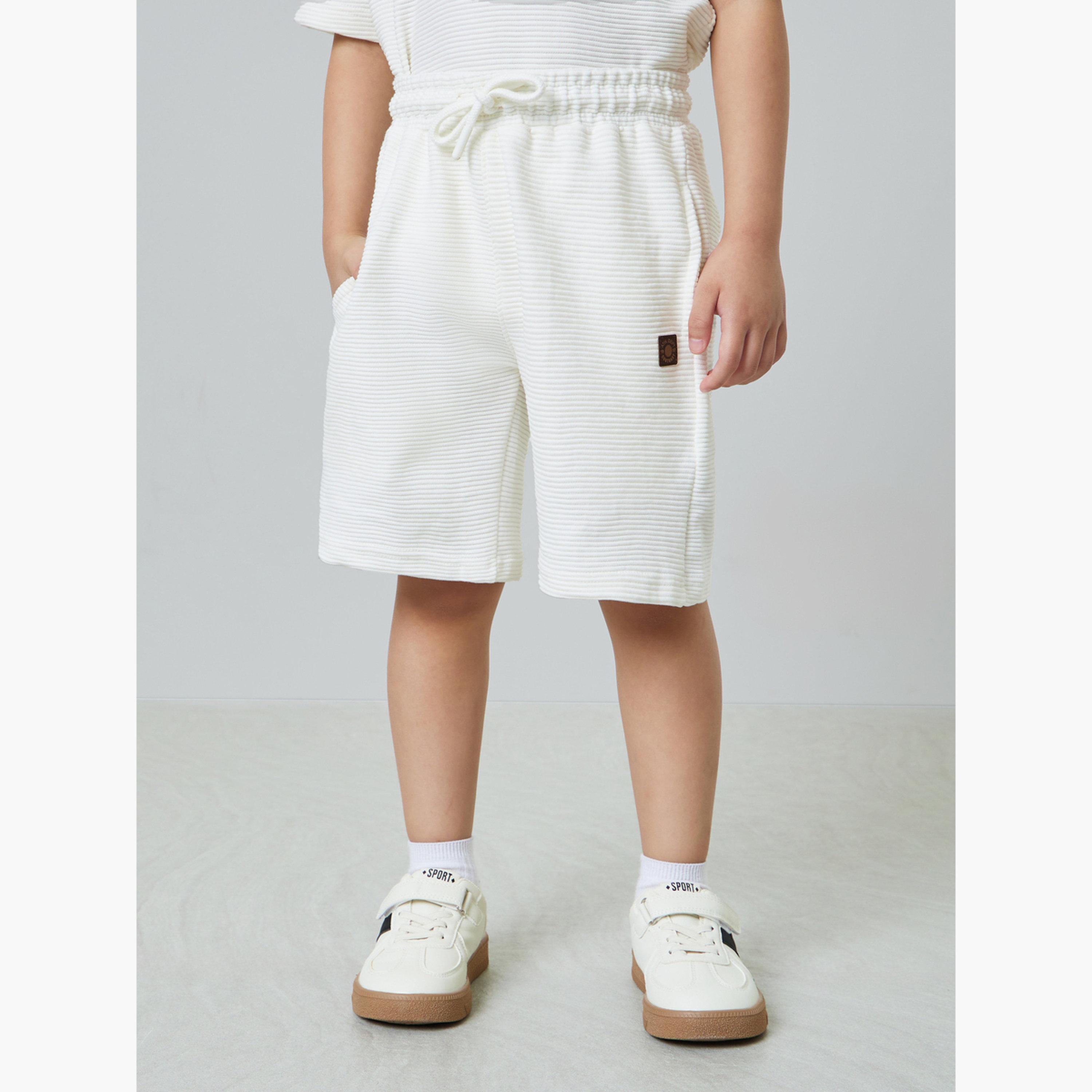 Styli Boys Textured Oversized T-Shirt and Shorts Set-boys-clothing-setsandcoords-image-4