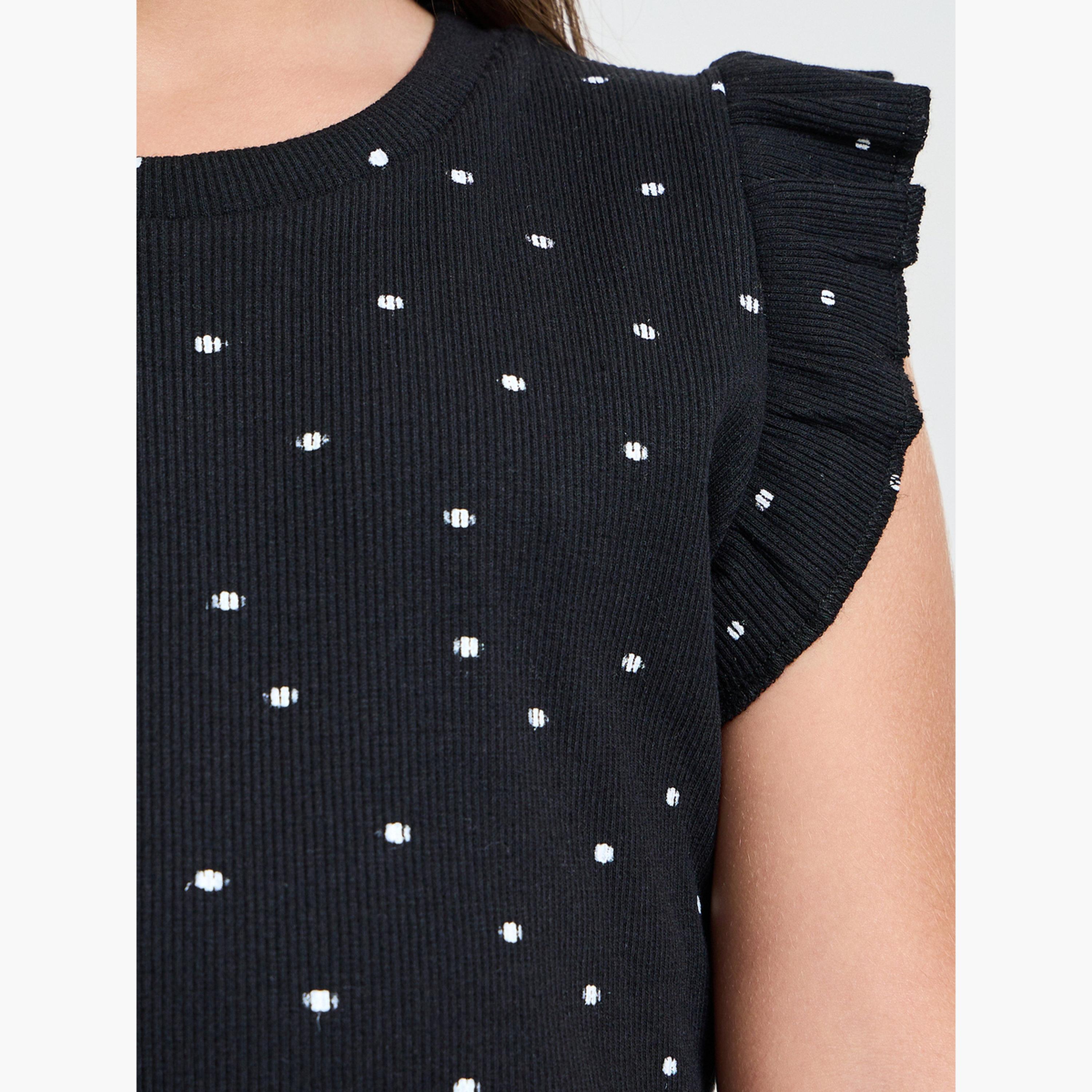 عبوة من 2 - تيشيرت بياقة دائرية وأكمام بكشكش-girls-clothing-tshirts-image-6