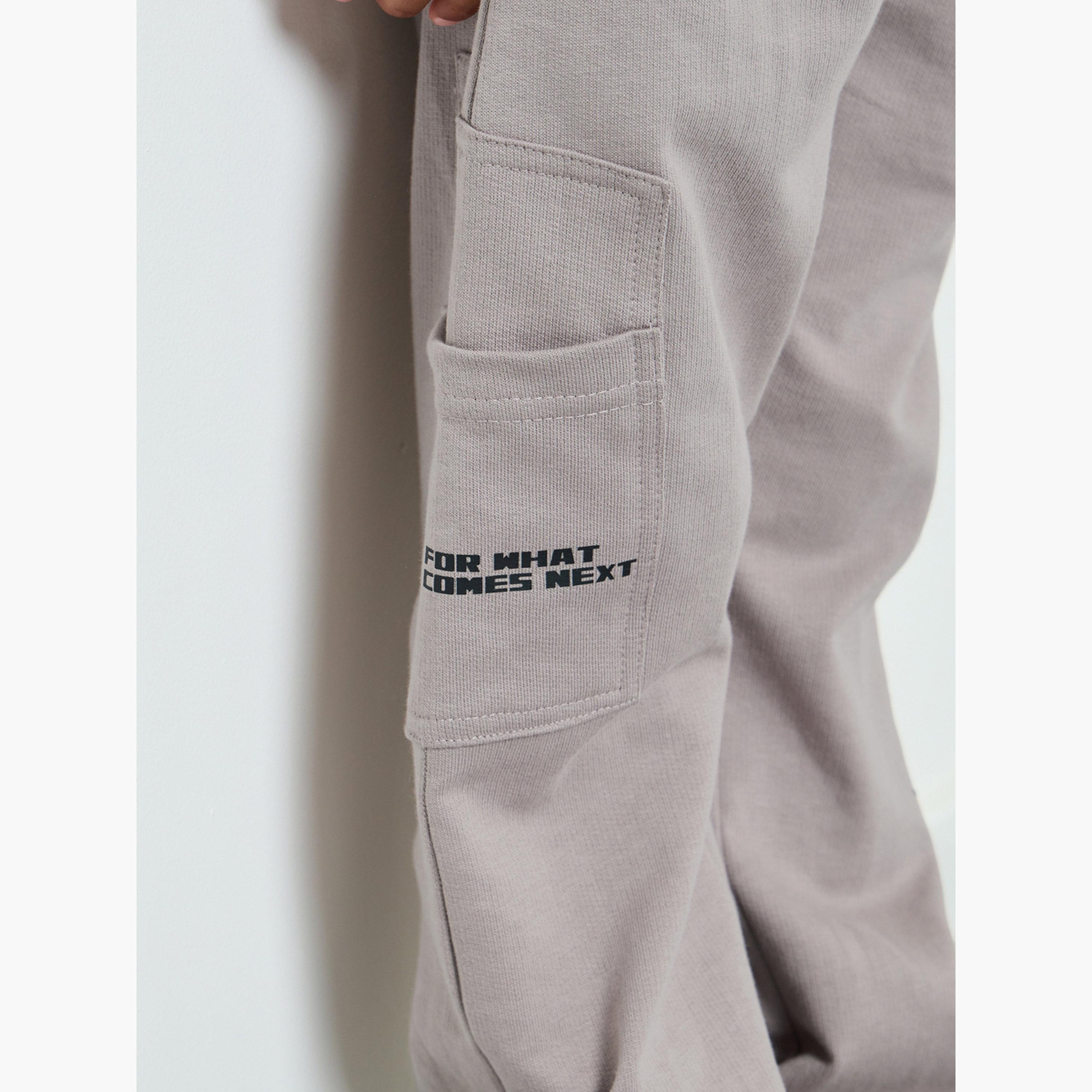 Styli Boys Cotton Joggers with Pocket Detail-boys-clothing-bottoms-joggersandtrackpants-image-3