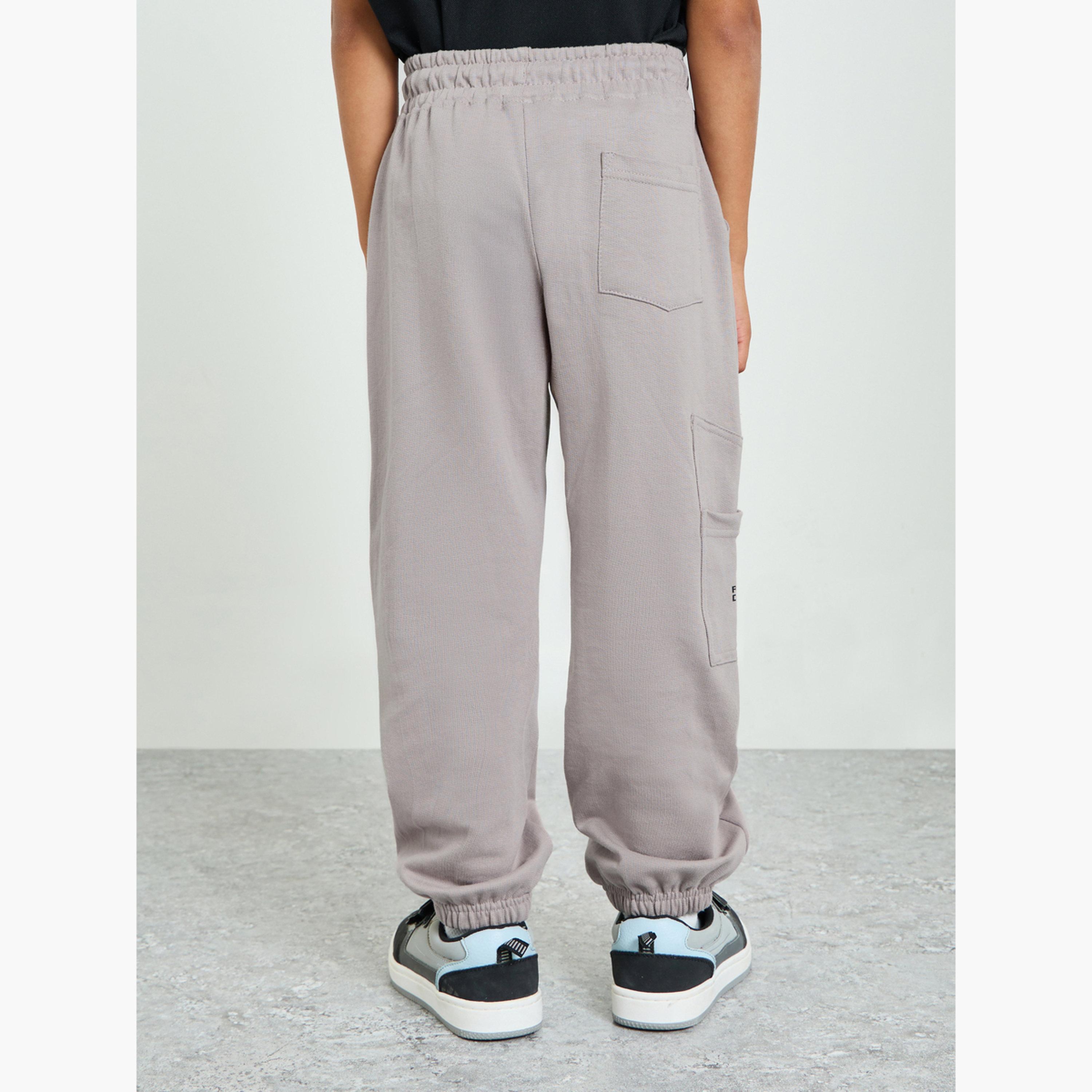 Styli Boys Cotton Joggers with Pocket Detail-boys-clothing-bottoms-joggersandtrackpants-image-4