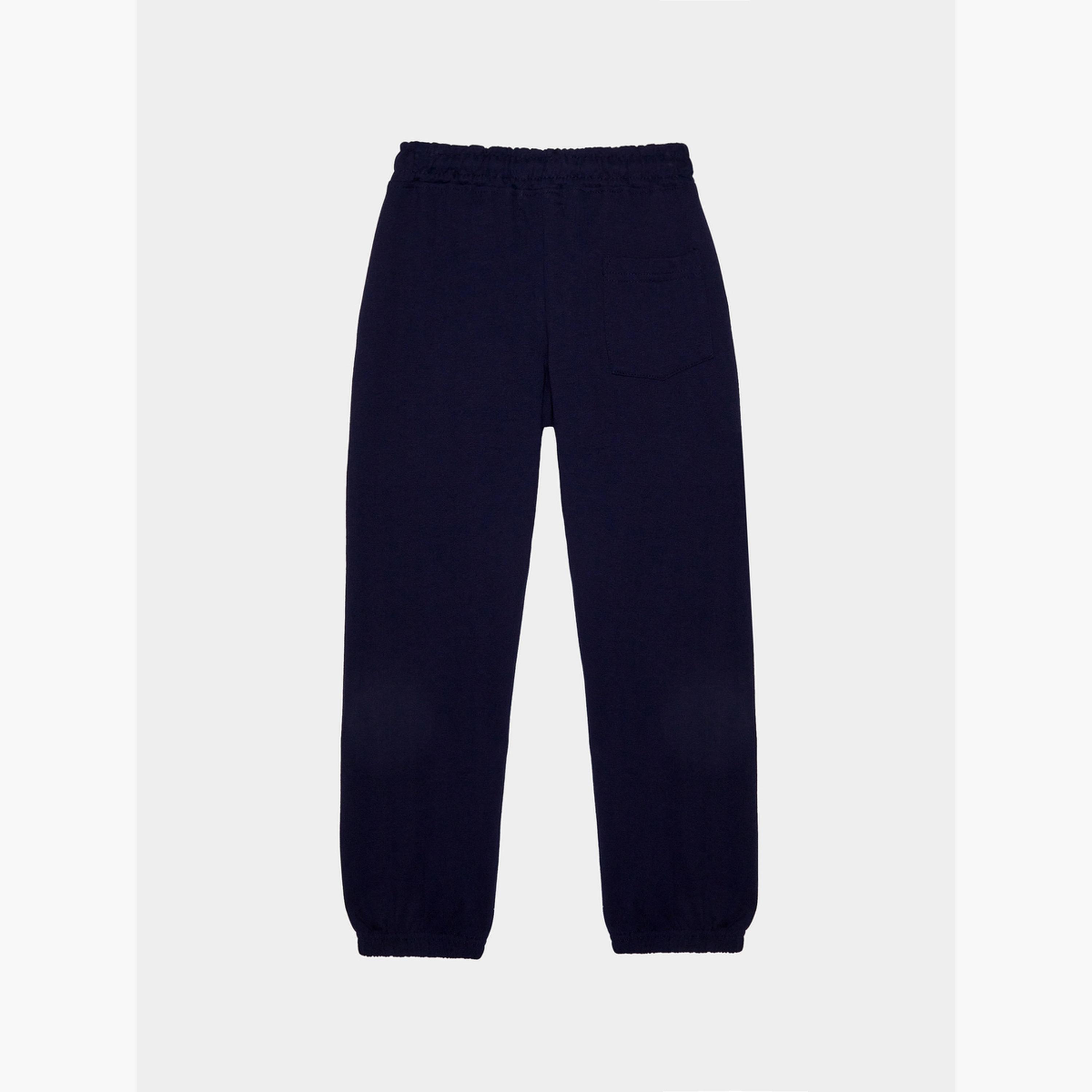Styli Boys Placement Text Print Elasticated Cuff Joggers with Drawcord-boys-clothing-bottoms-joggersandtrackpants-image-2