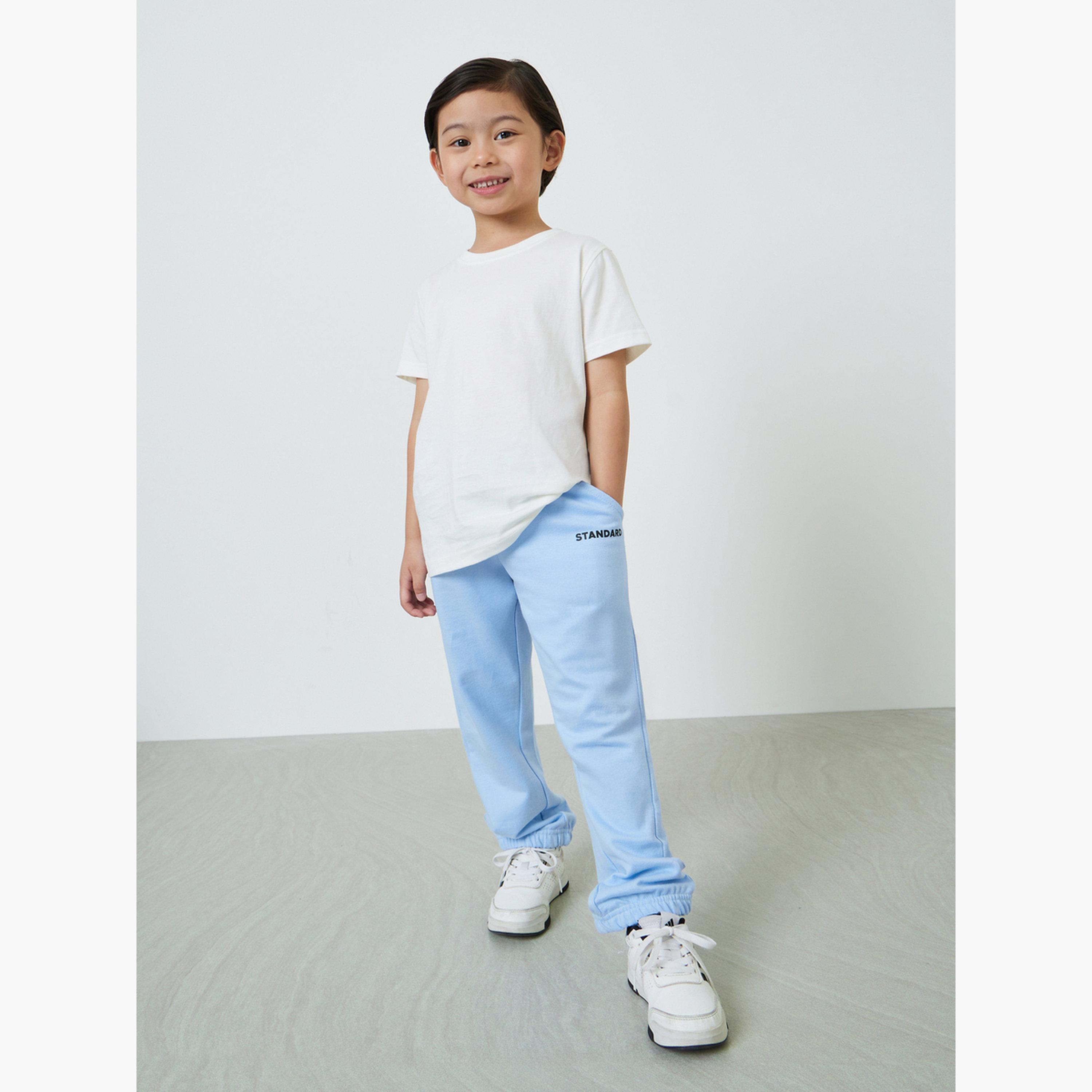 جوغر للأطفال برباط سحب باللون الأزرق الفاتح-boys-clothing-bottoms-joggersandtrackpants-image-2