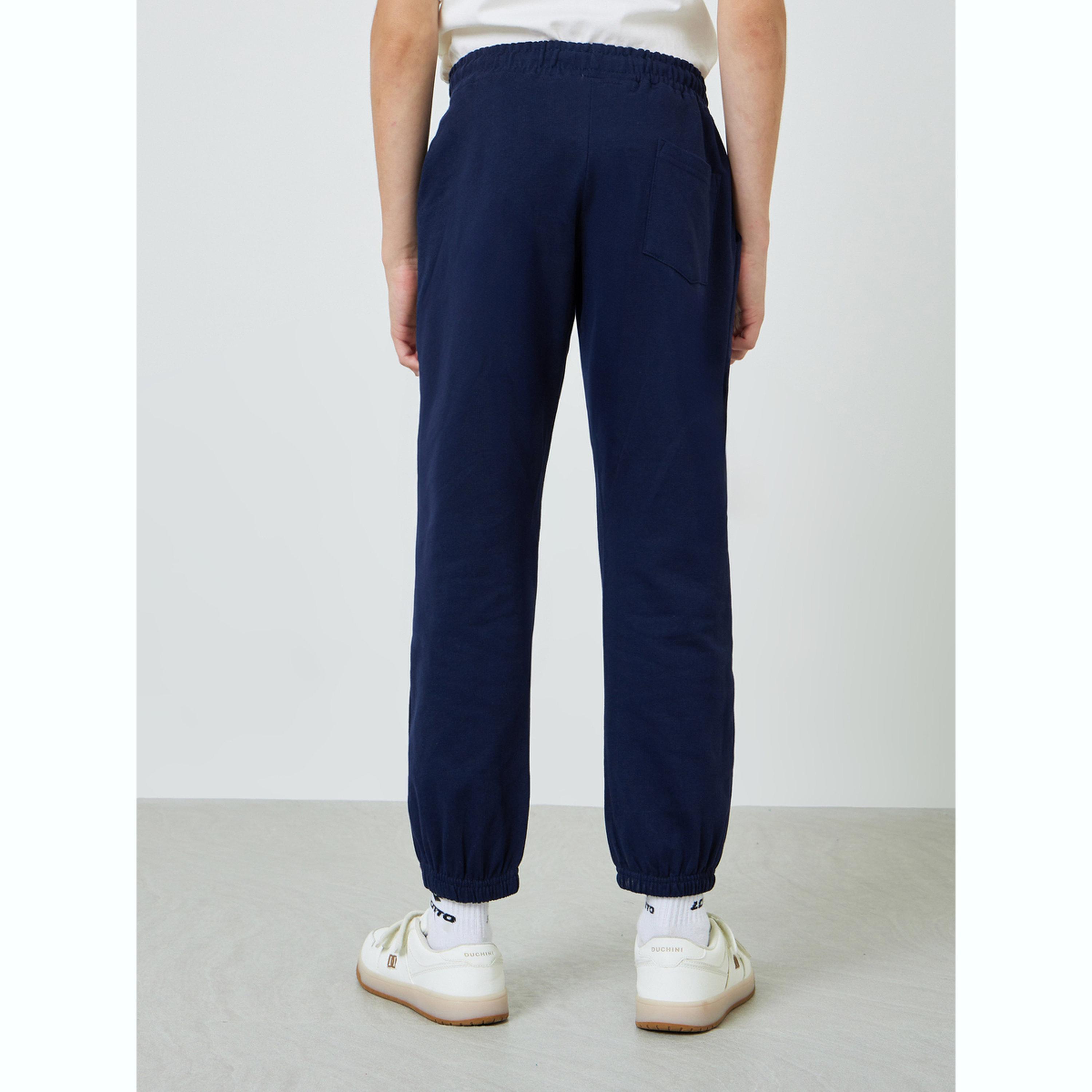 Styli Teen Boys Text Print Cuffed Joggers-boys-clothing-bottoms-joggersandtrackpants-image-4