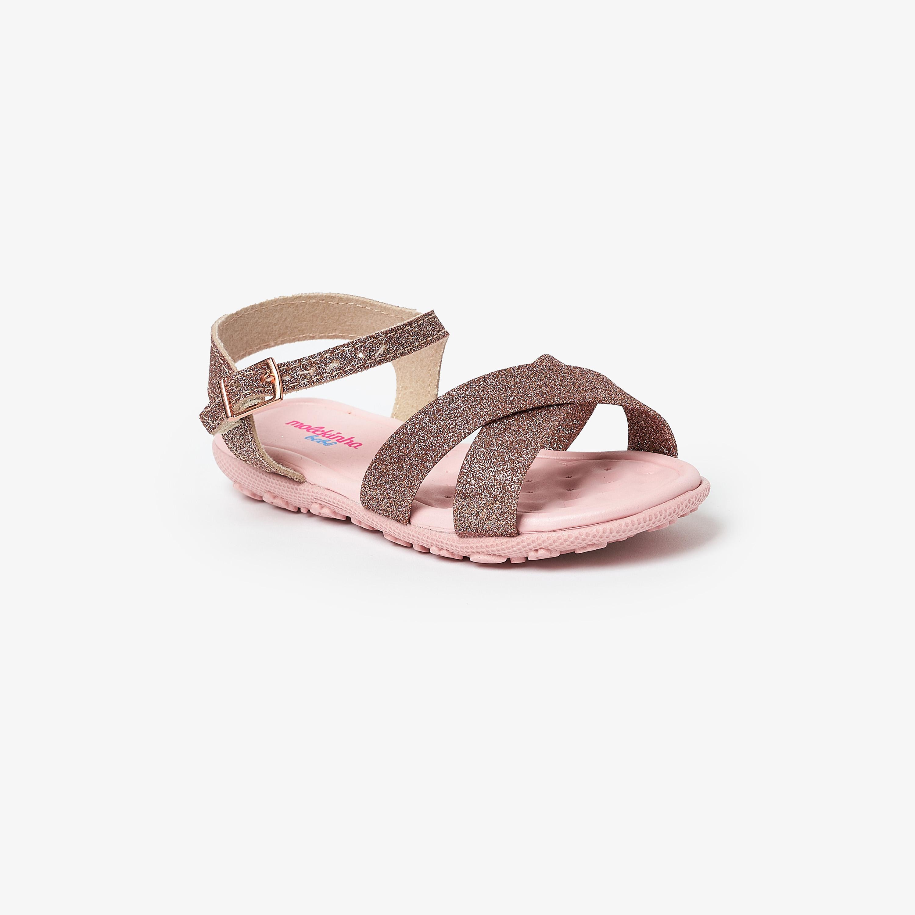 صندل مولكينها للأطفال بأحزمة متقاطعة وحزام خلفي | 2121-101-13251-girls-shoes-sandals-image-1