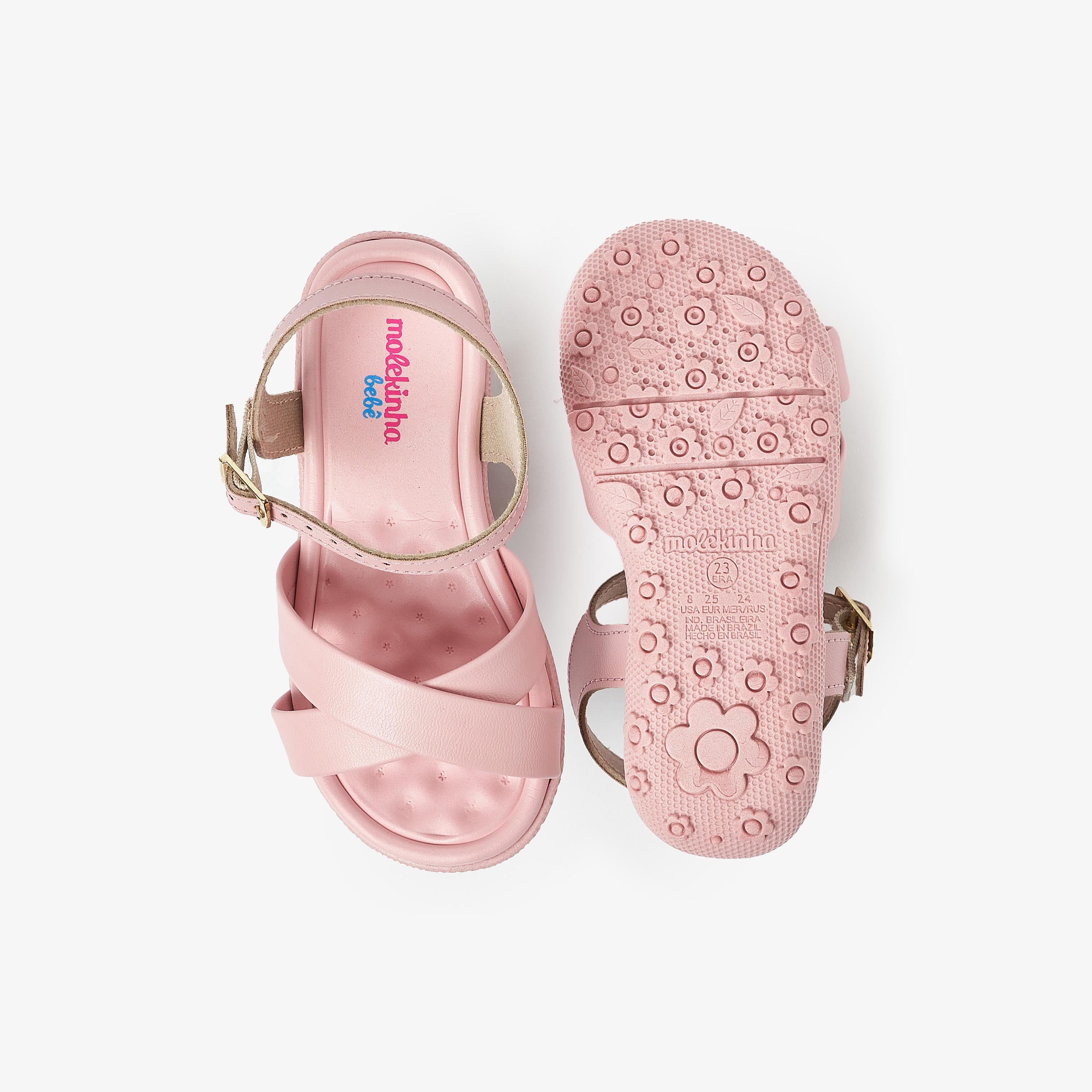 صندل مولكينها للأطفال بأحزمة متقاطعة وحزام خلفي | 2121-101-9569-girls-shoes-sandals-image-4