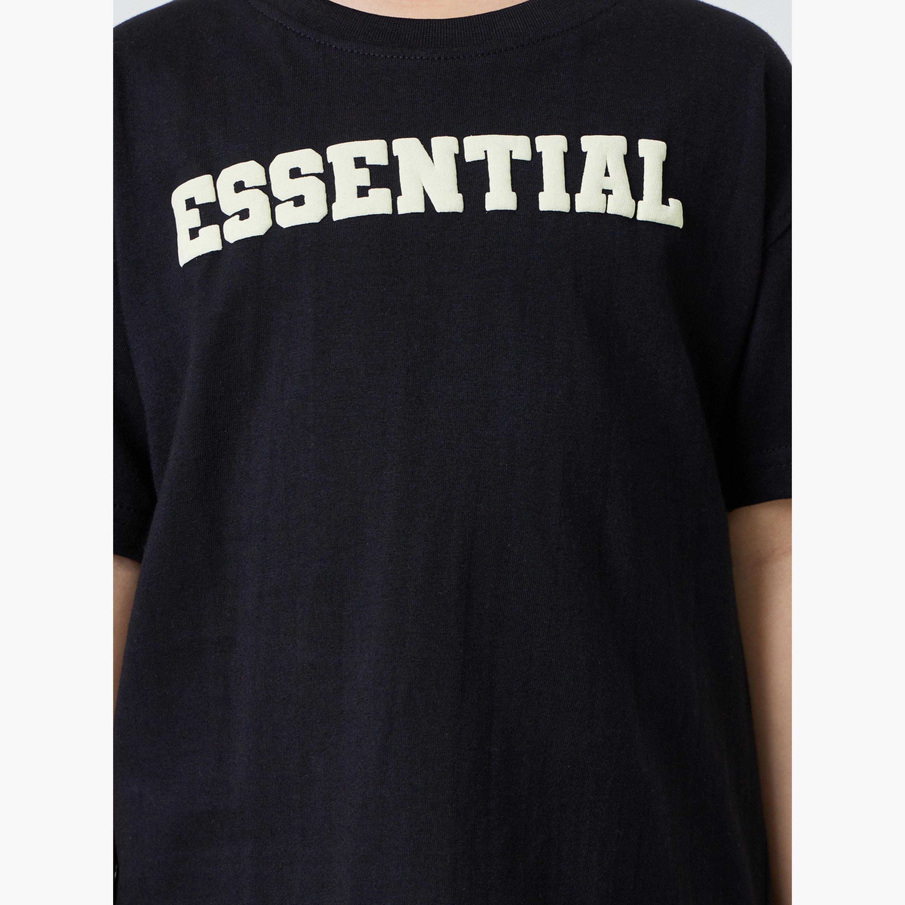 Styli Boys Text Print Oversized T-Shirt-boys-clothing-setsandcoords-image-5