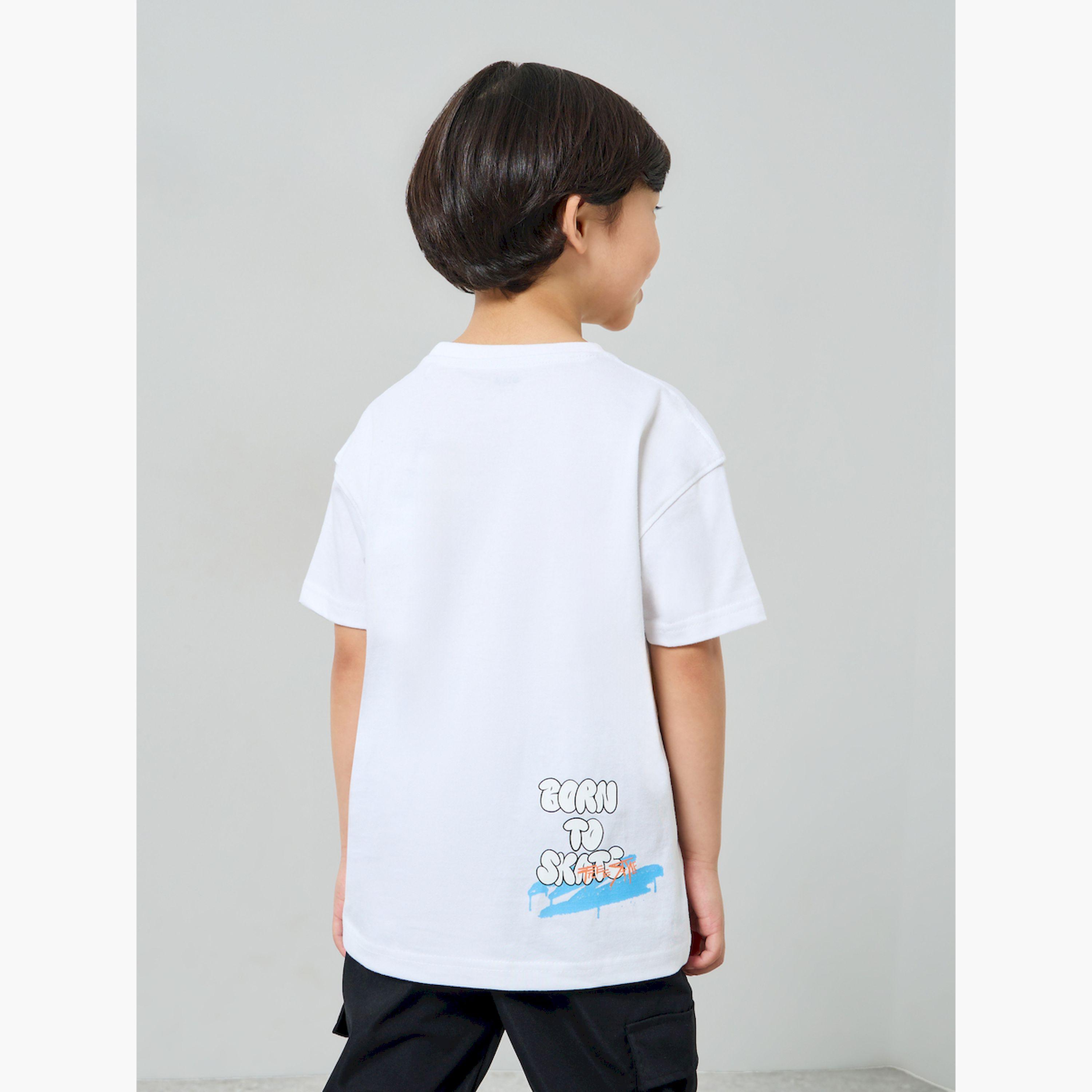 Styli Boys Oversized T-Shirt with Graffiti Print-boys-clothing-tshirtsandpolos-image-3