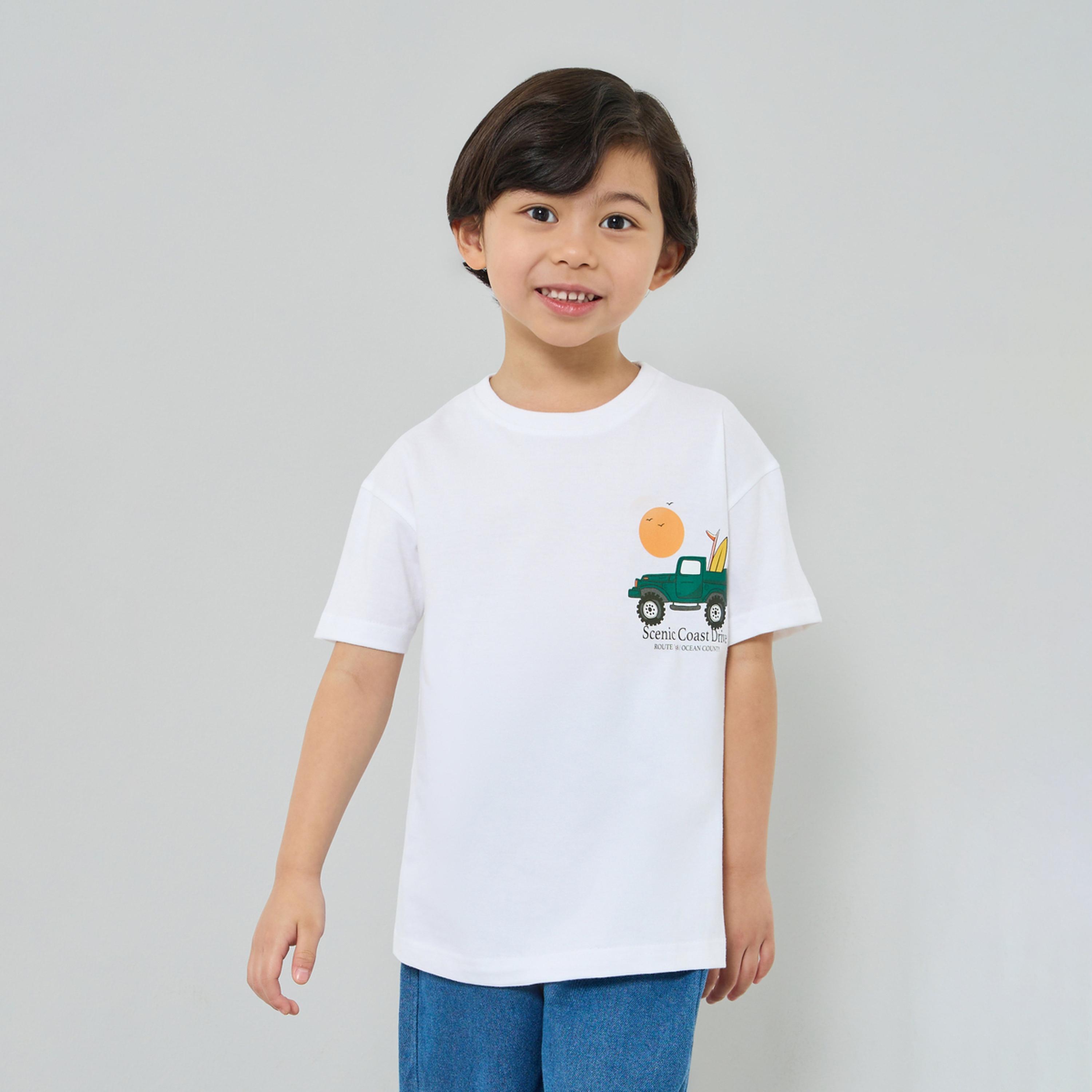 Styli Kids Graphic Print Oversized T-Shirt and Joggers Set-boys-clothing-tshirtsandpolos-image-1