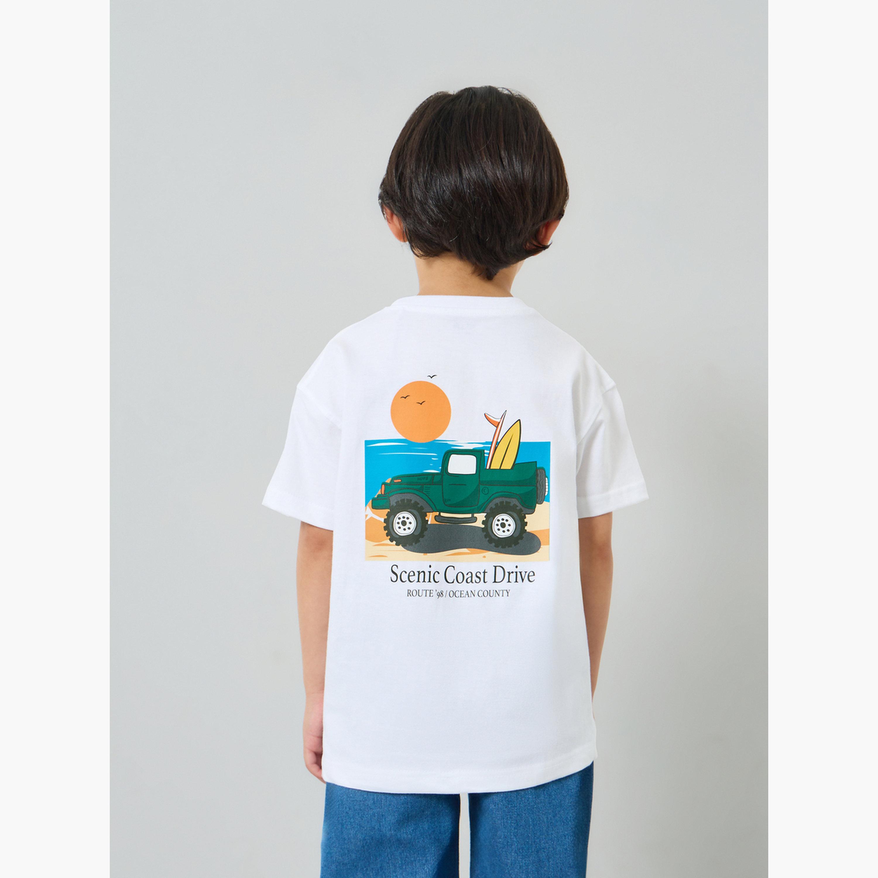 Styli Kids Graphic Print Oversized T-Shirt and Joggers Set-boys-clothing-tshirtsandpolos-image-4