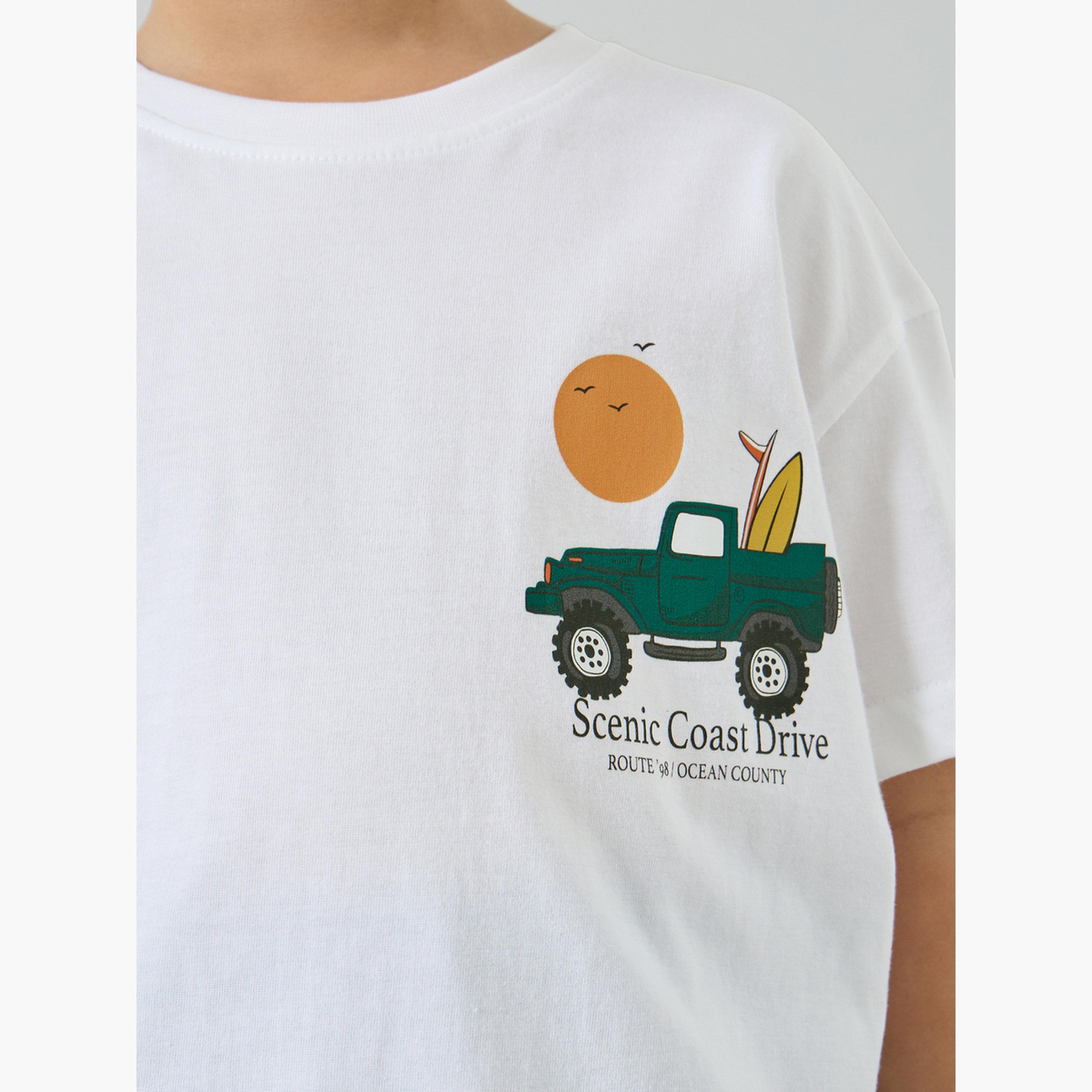 Styli Kids Graphic Print Oversized T-Shirt and Joggers Set-boys-clothing-tshirtsandpolos-image-5