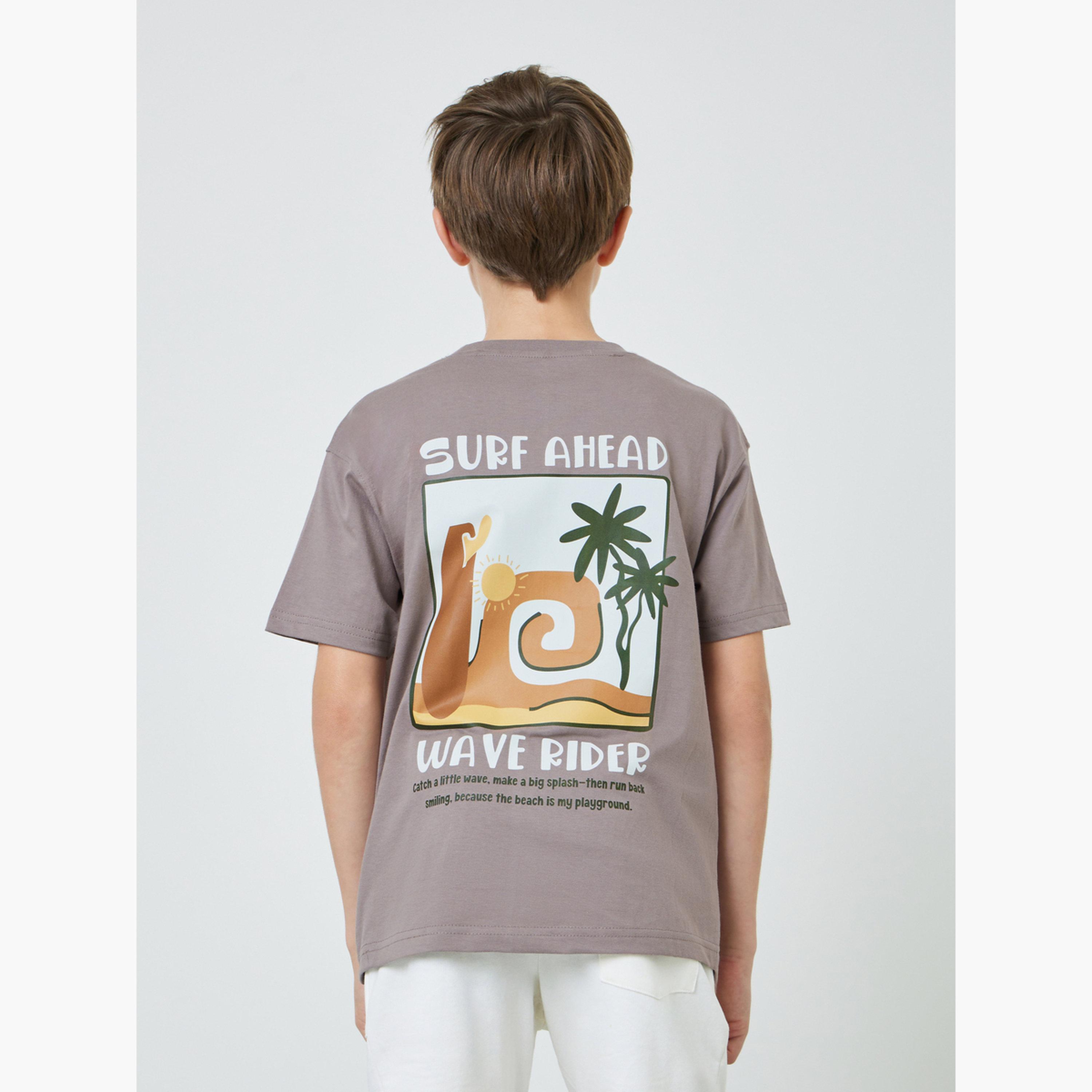 Styli Kids Graphic Print Oversized T-Shirt and Shorts Set-boys-clothing-tshirtsandpolos-image-4