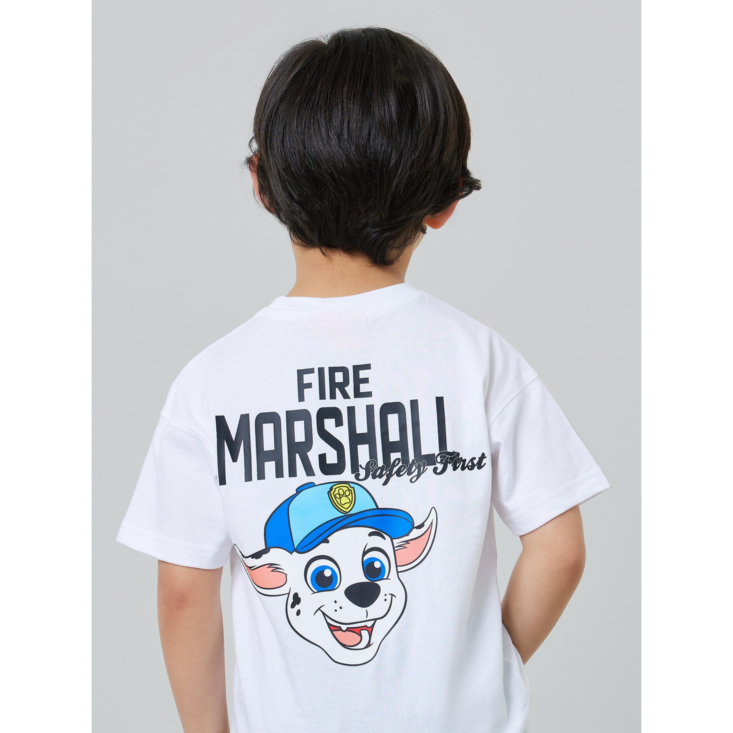 تيشيرت بقصة مريحة وأكمام قصيرة وطبعة جرافيك باو باترول للأولاد-boys-clothing-tshirtsandpolos-image-3