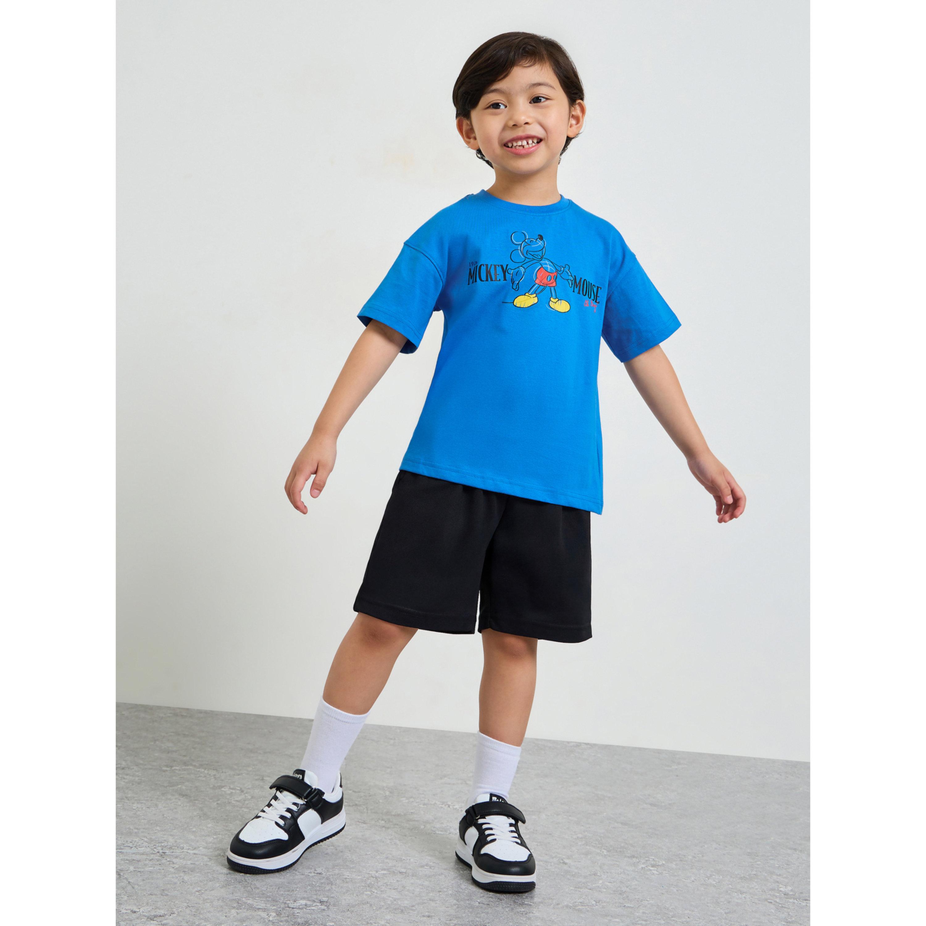 تيشيرت واسع بطبعة ميكي ماوس للأولاد-boys-clothing-tshirtsandpolos-image-2