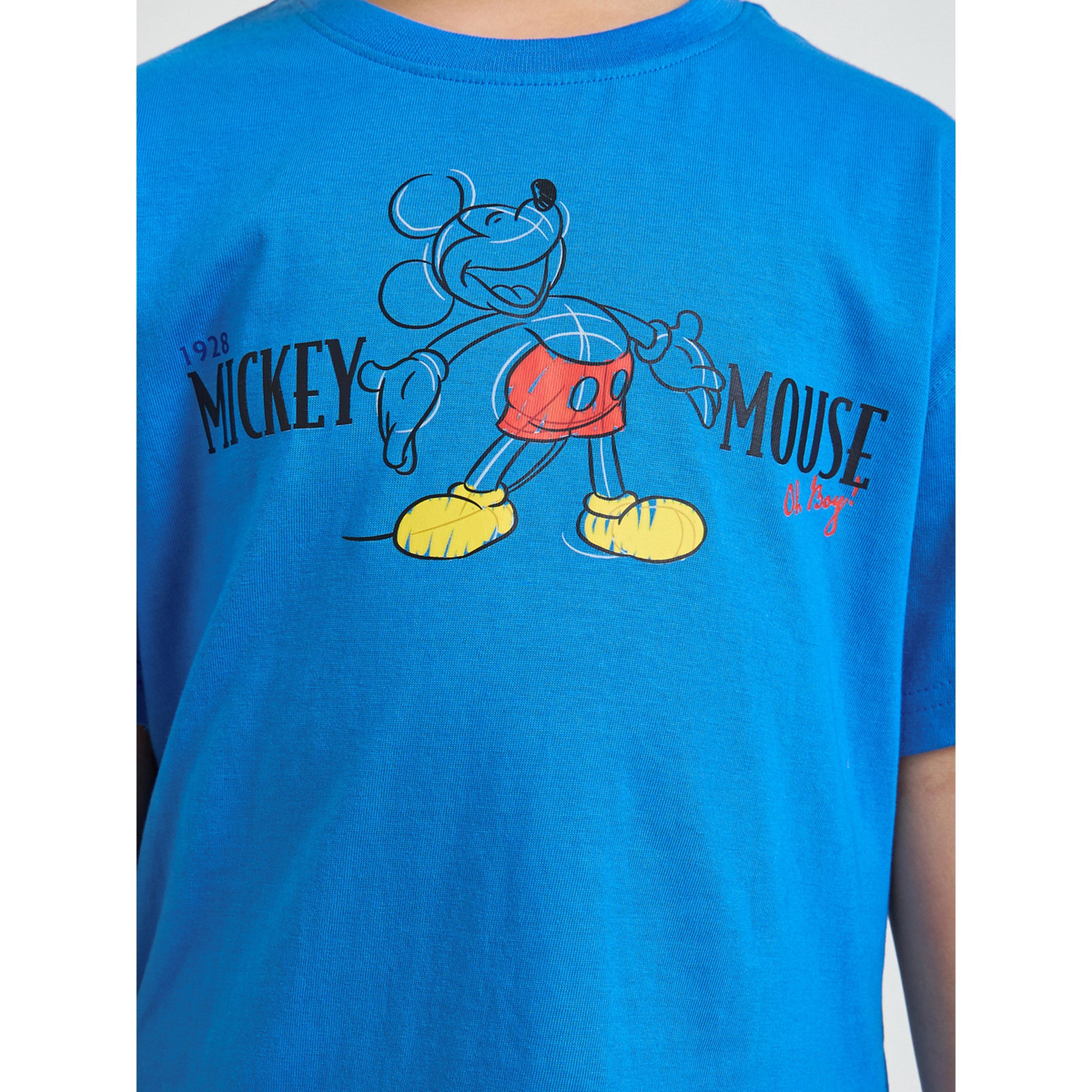 تيشيرت واسع بطبعة ميكي ماوس للأولاد-boys-clothing-tshirtsandpolos-image-4