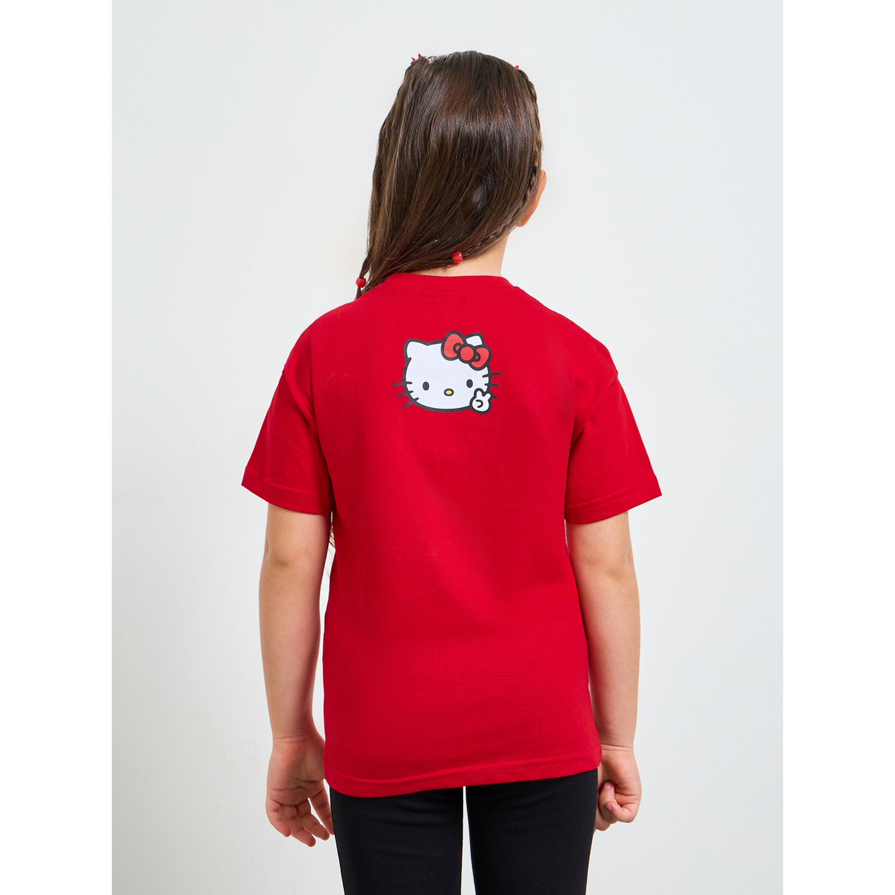 تيشيرت قطن بطبعة جرافيك هالو كيتي للبنات-girls-clothing-tshirts-image-3