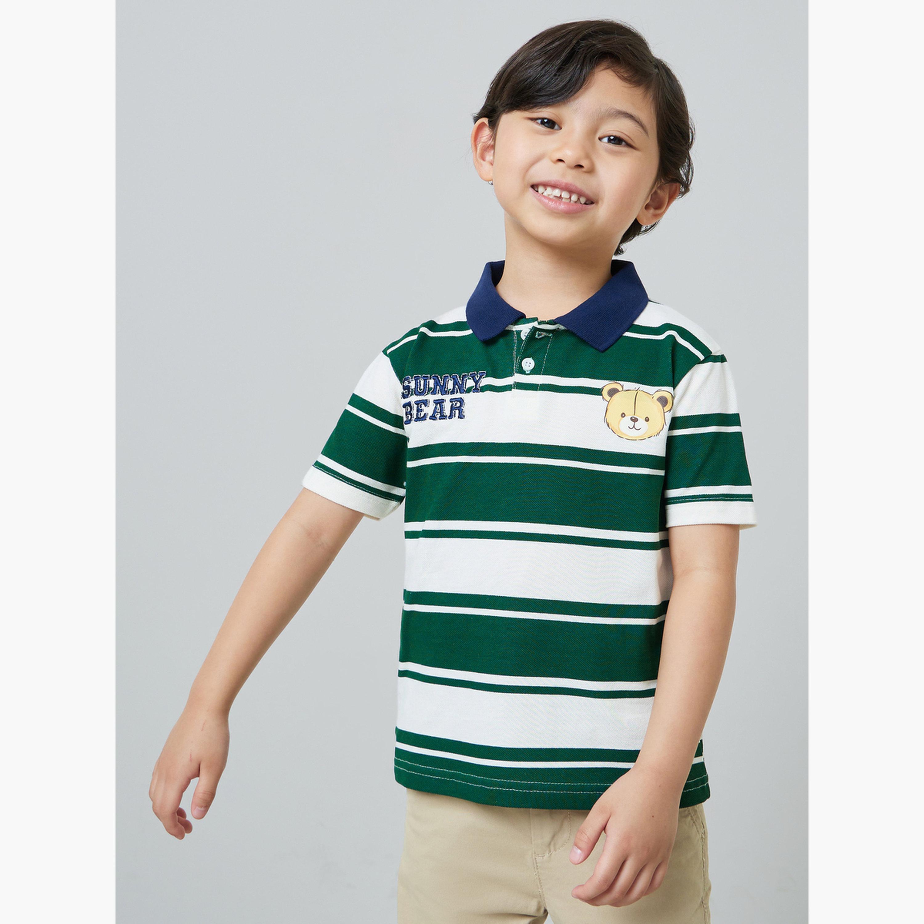 Styli Boys Oversized Striped Polo T-Shirt-boys-clothing-tshirtsandpolos-image-1