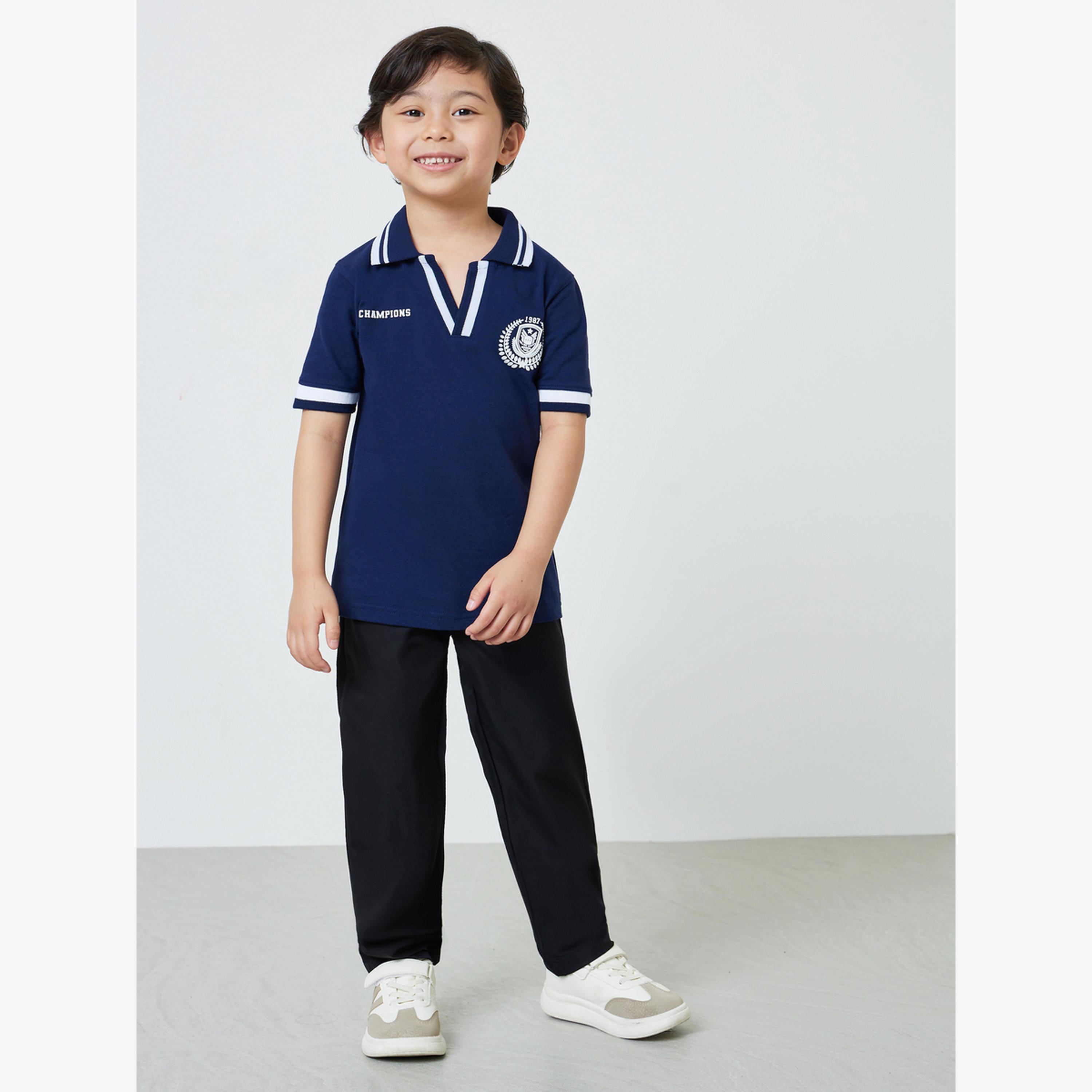 Styli Boys Contrast Rib Polo T-Shirt-boys-clothing-tshirtsandpolos-image-2