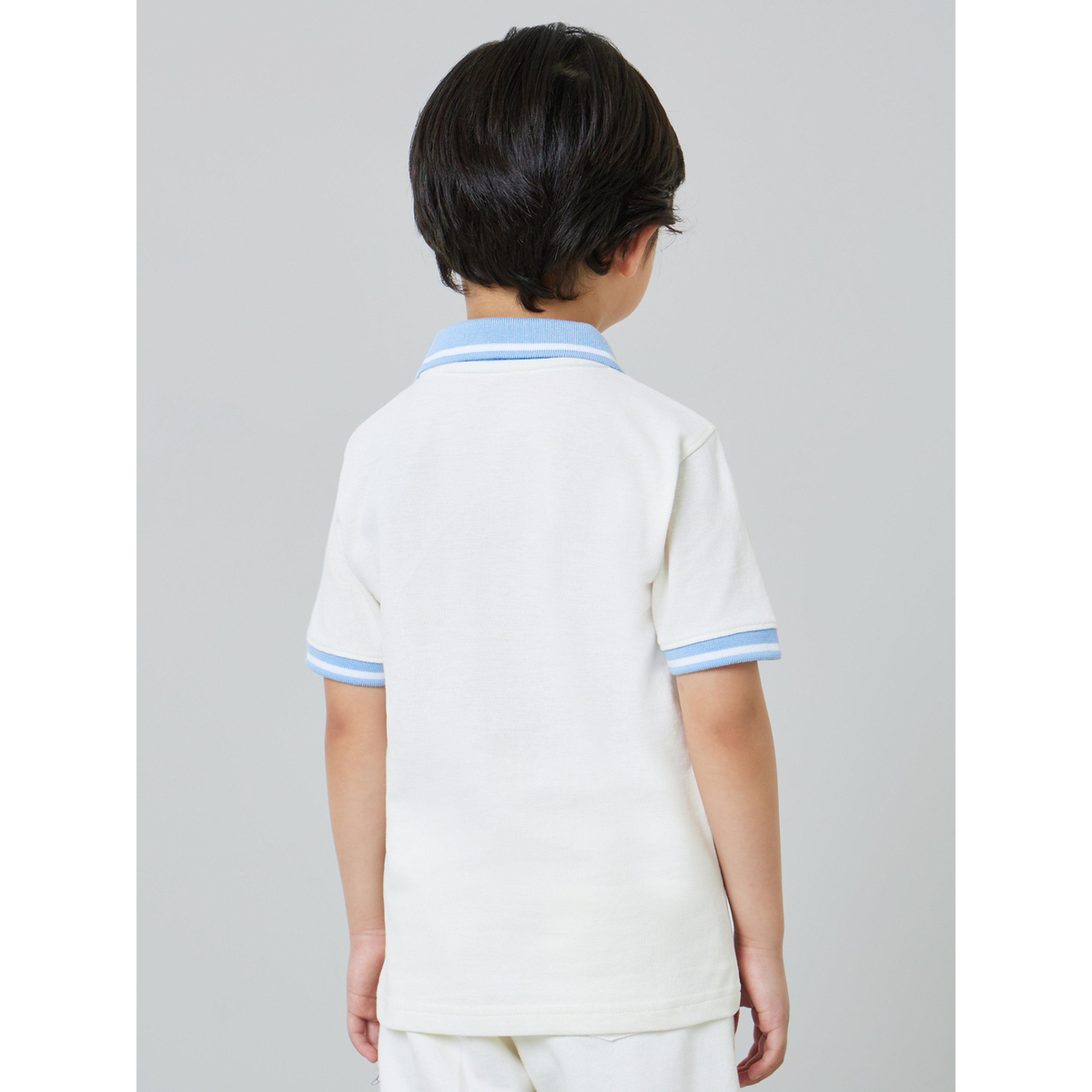 تيشيرت بولو وياقة مُتباينة بنمط خطوط للأولاد-boys-clothing-tshirtsandpolos-image-3