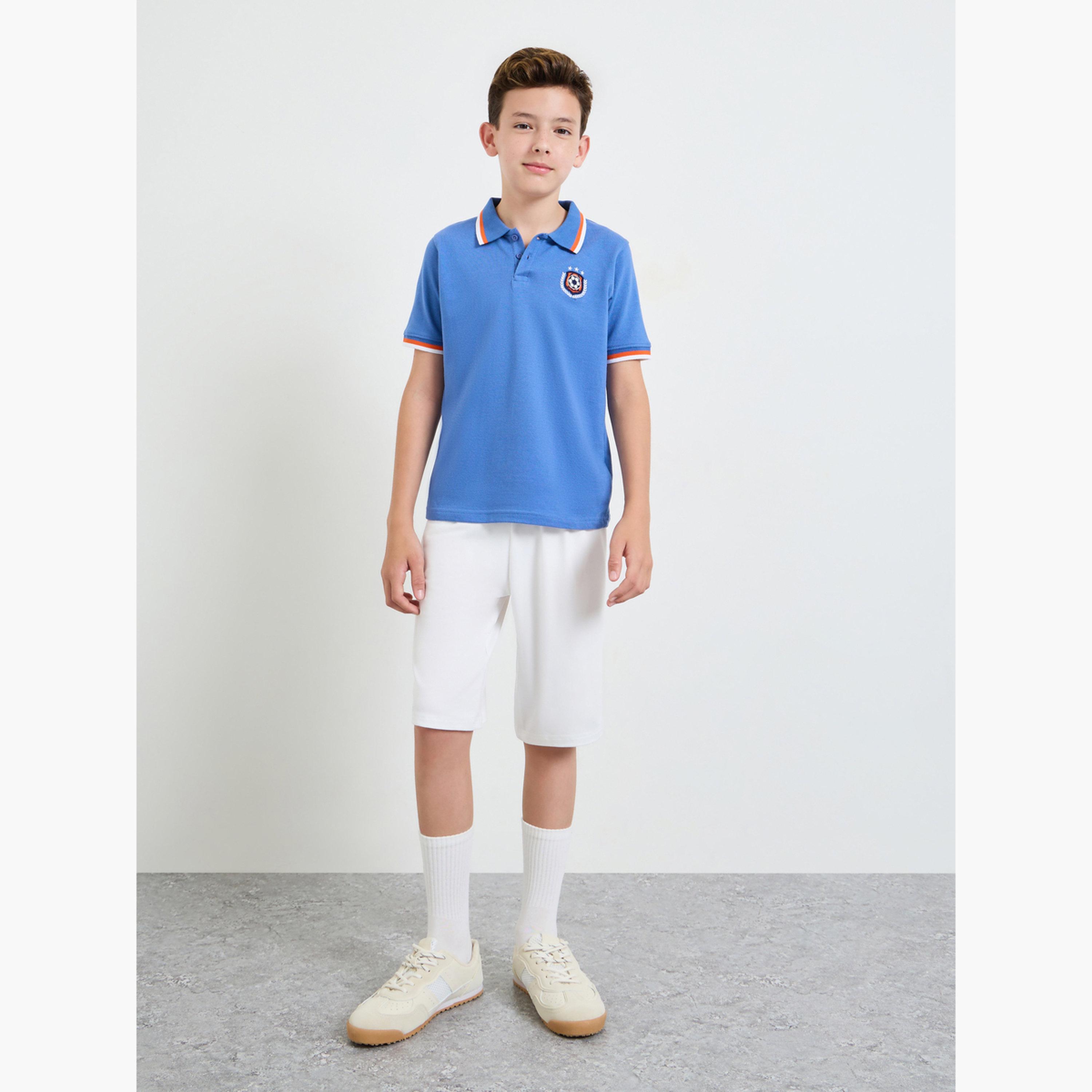 Styli Teen Boys Contrast Rib Polo T-Shirt-boys-clothing-tshirtsandpolos-image-2