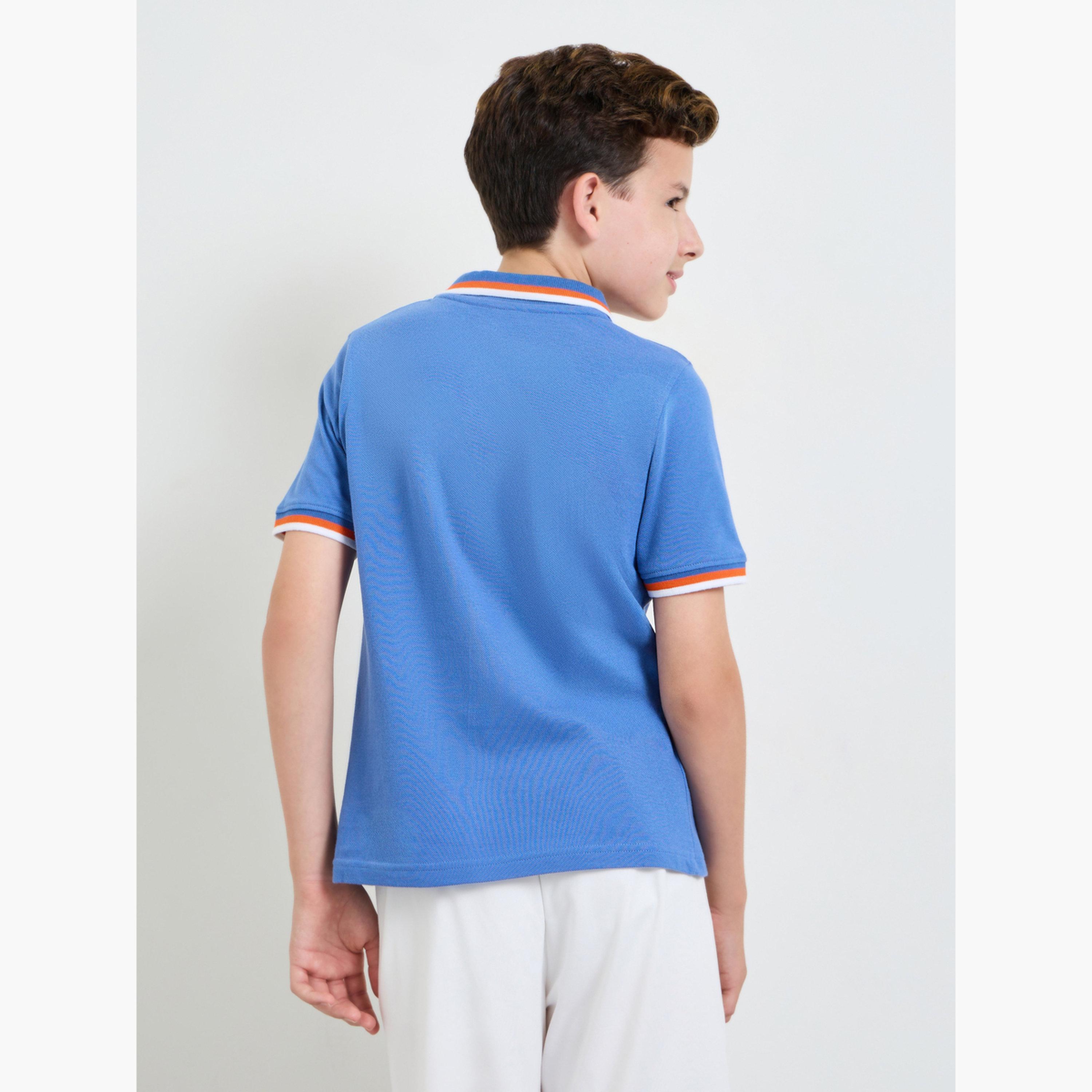 Styli Teen Boys Contrast Rib Polo T-Shirt-boys-clothing-tshirtsandpolos-image-3
