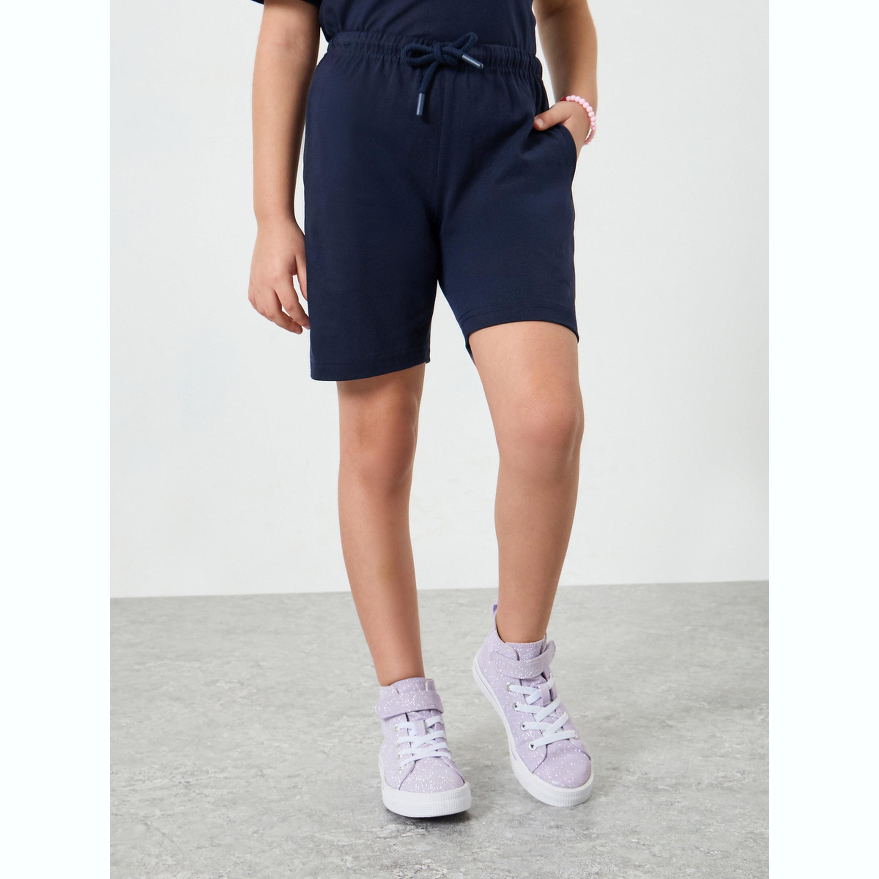 مجموعة من شورت وتيشيرت بطبعة كتابة-girls-clothing-setsandcoords-image-5