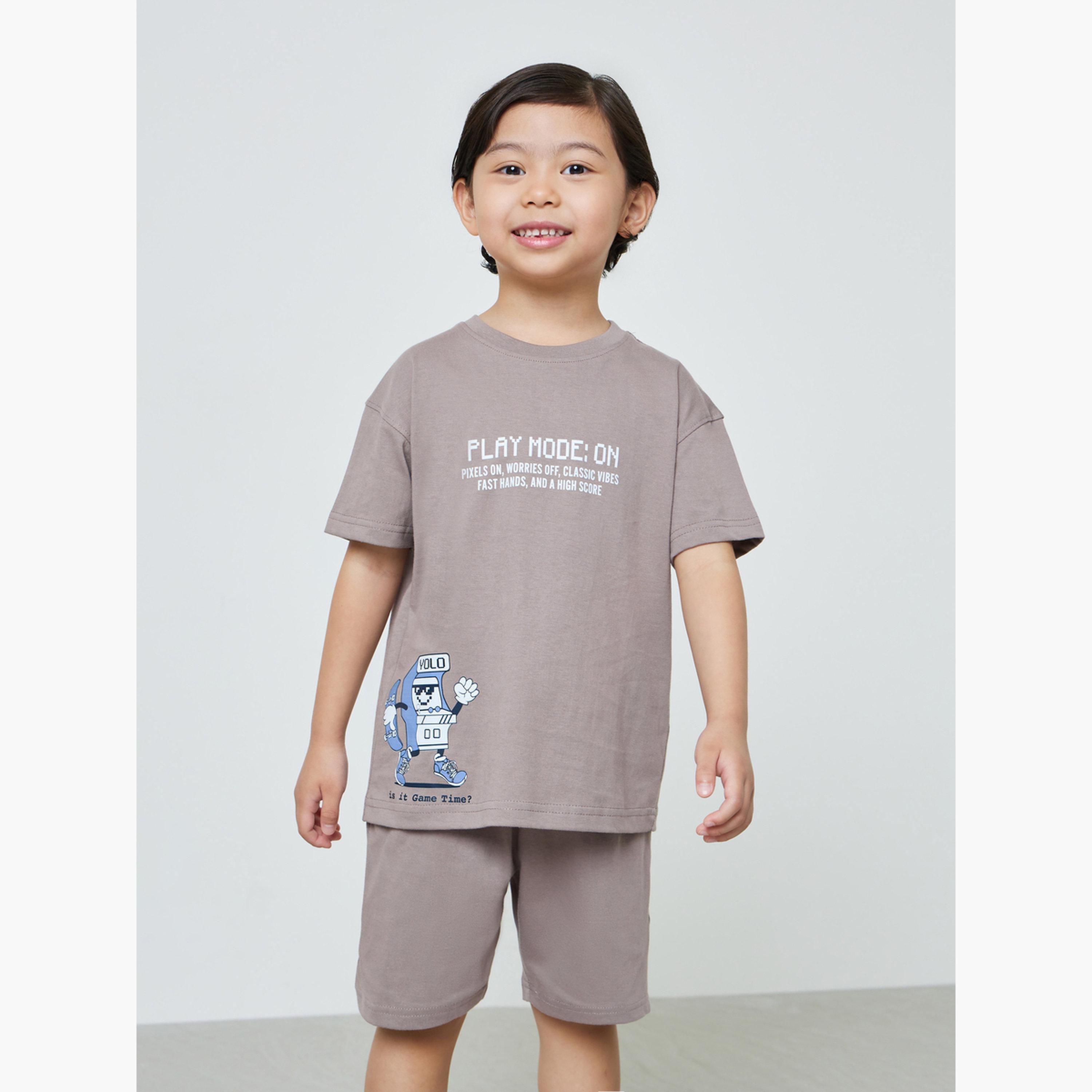 Styli Boys Cotton Graphic Print Oversized T-Shirt-boys-clothing-setsandcoords-image-1