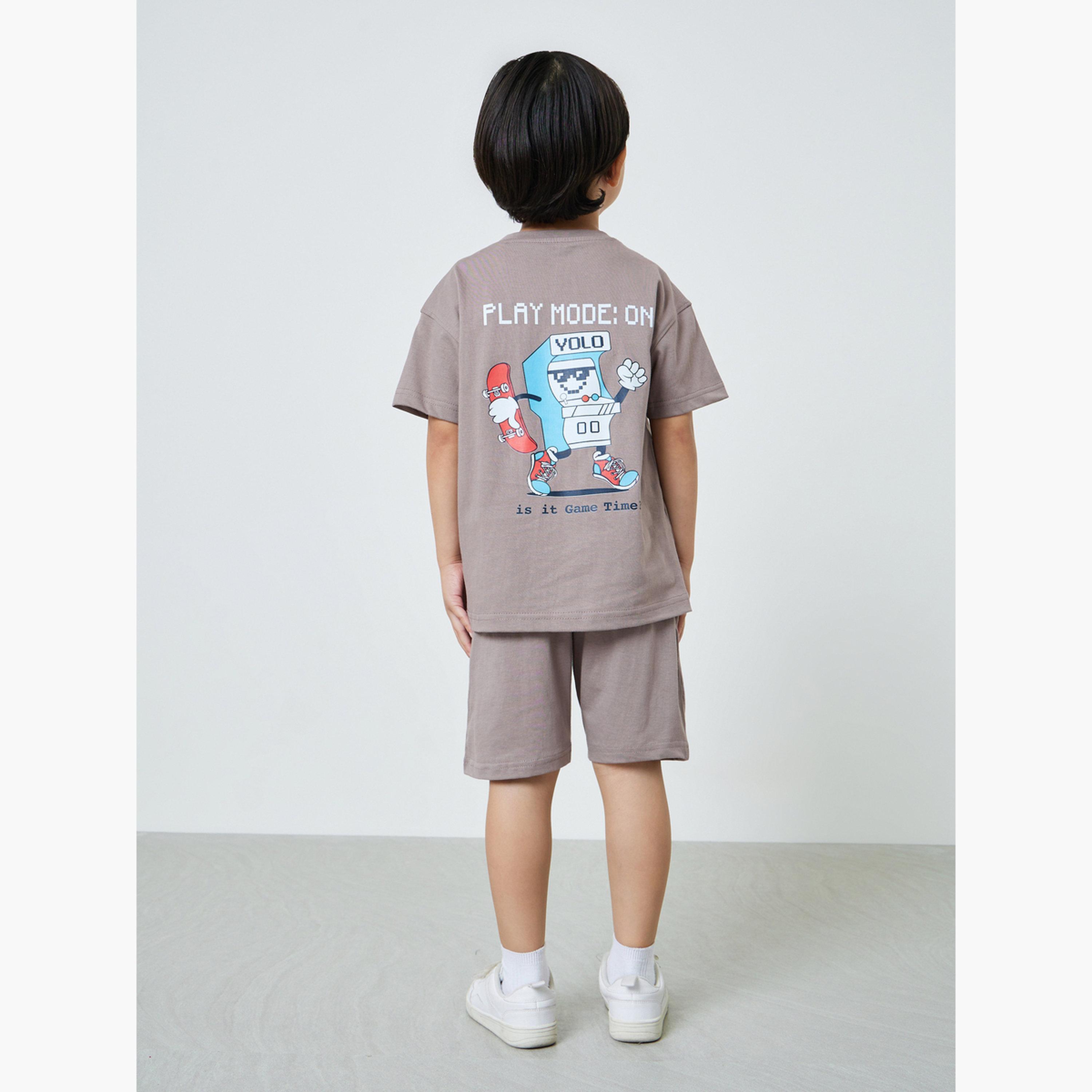 Styli Boys Cotton Graphic Print Oversized T-Shirt-boys-clothing-setsandcoords-image-4
