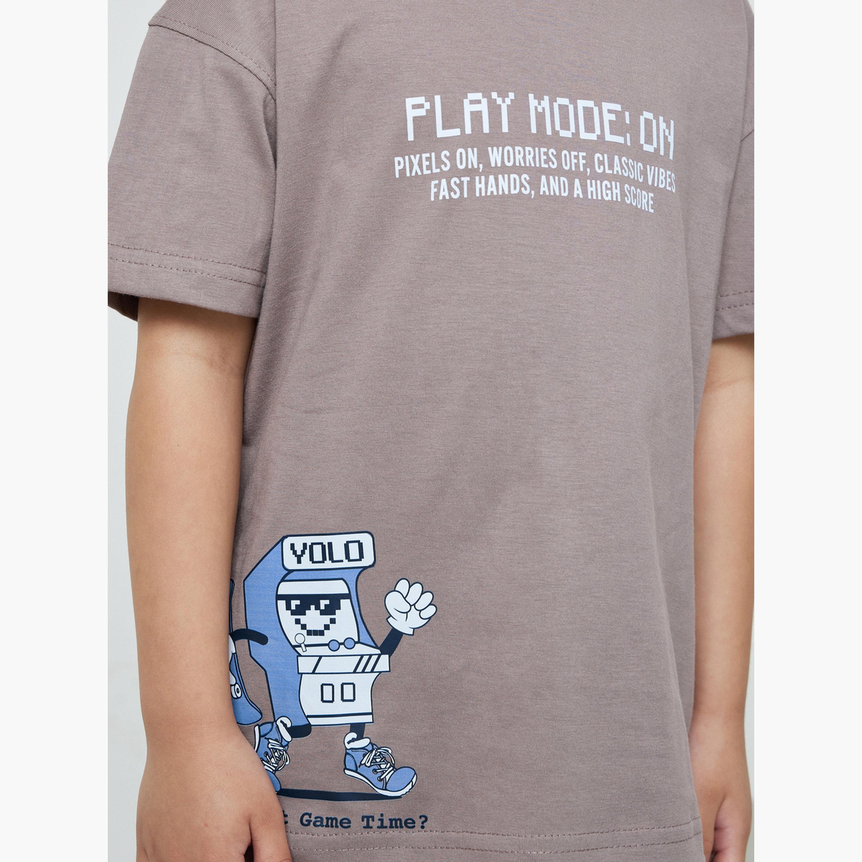 Styli Boys Cotton Graphic Print Oversized T-Shirt-boys-clothing-setsandcoords-image-6