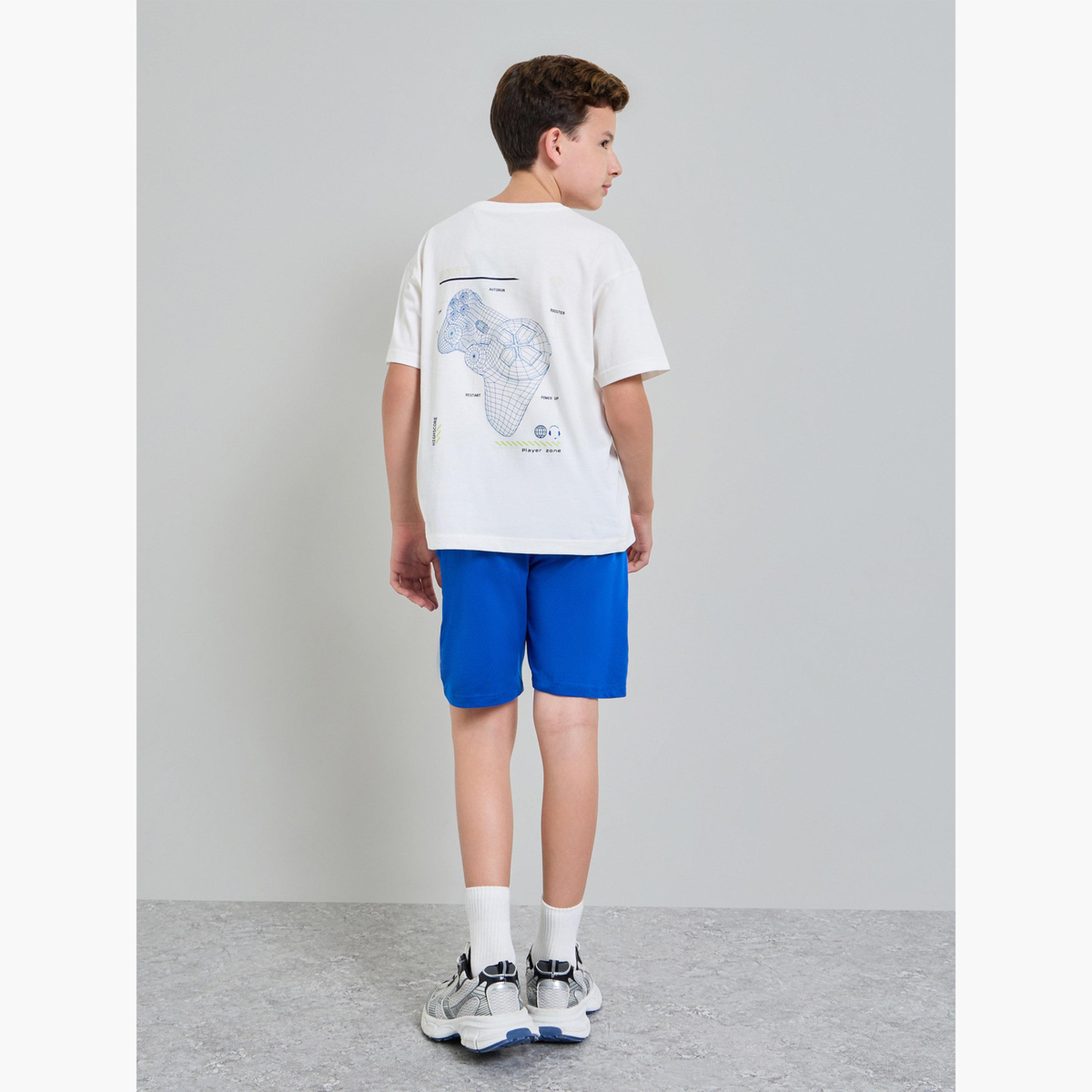 مجموعة من شورت وتيشيرت واسع بطبعات-boys-clothing-setsandcoords-image-5