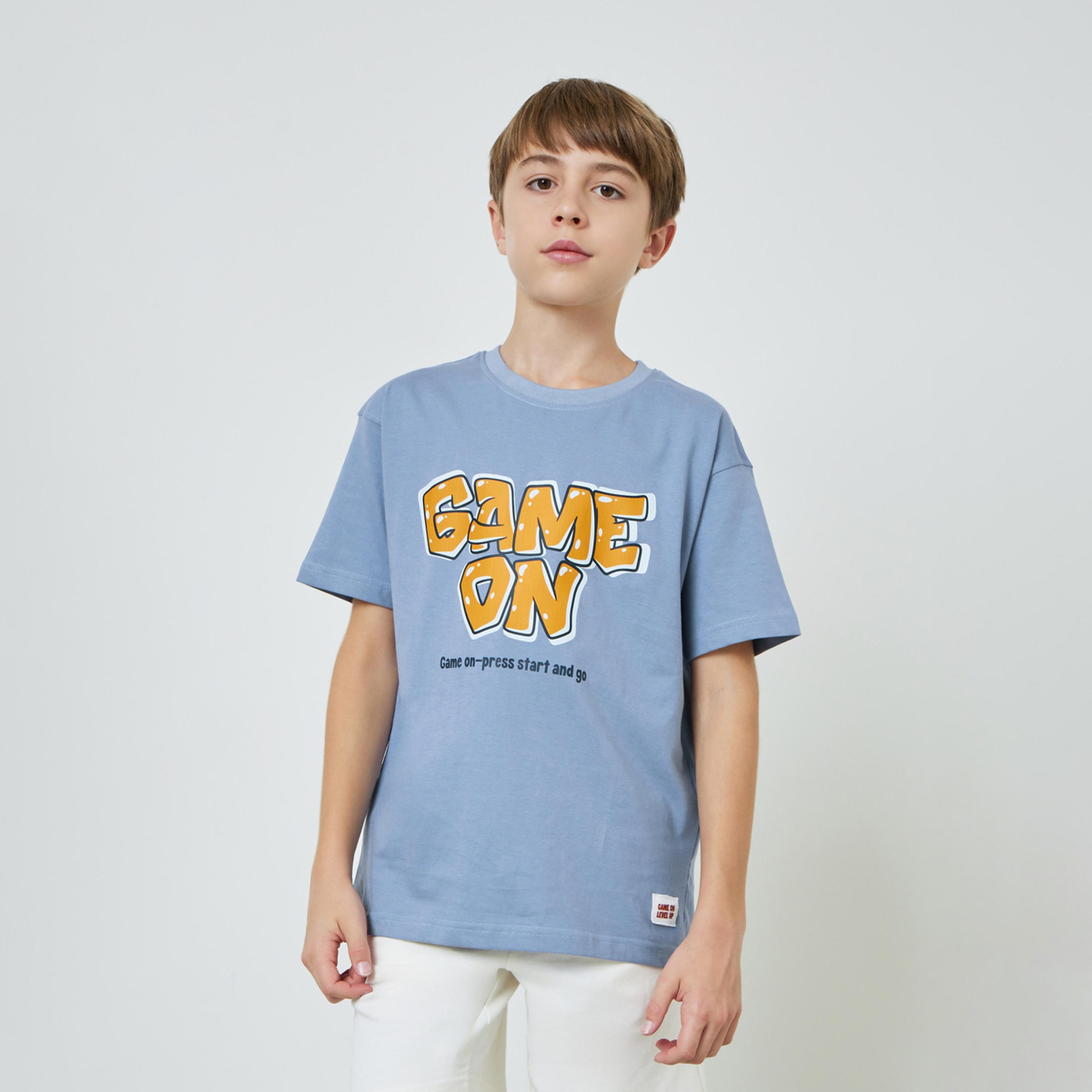 Styli Teen Boys Oversized T-Shirt with Back Graphic Print-boys-clothing-tshirtsandpolos-image-1