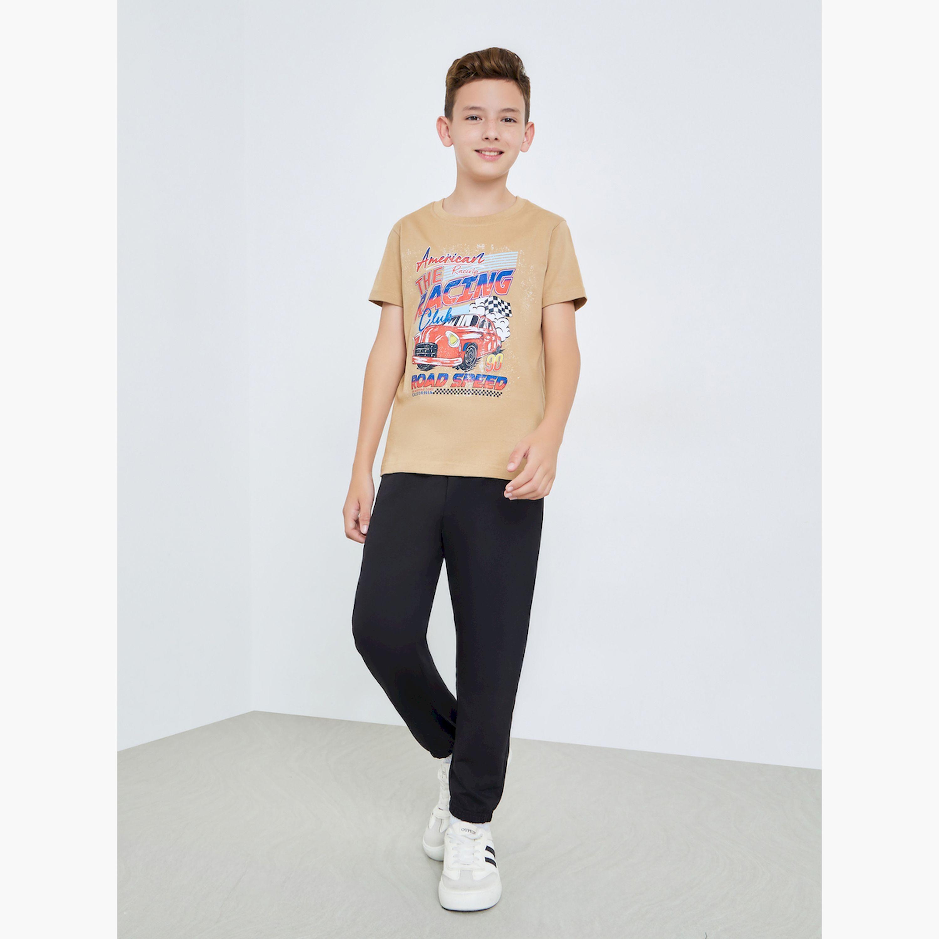 Styli Teen Boys Placement Graphic Regular Fit T-Shirt-boys-clothing-tshirtsandpolos-image-2