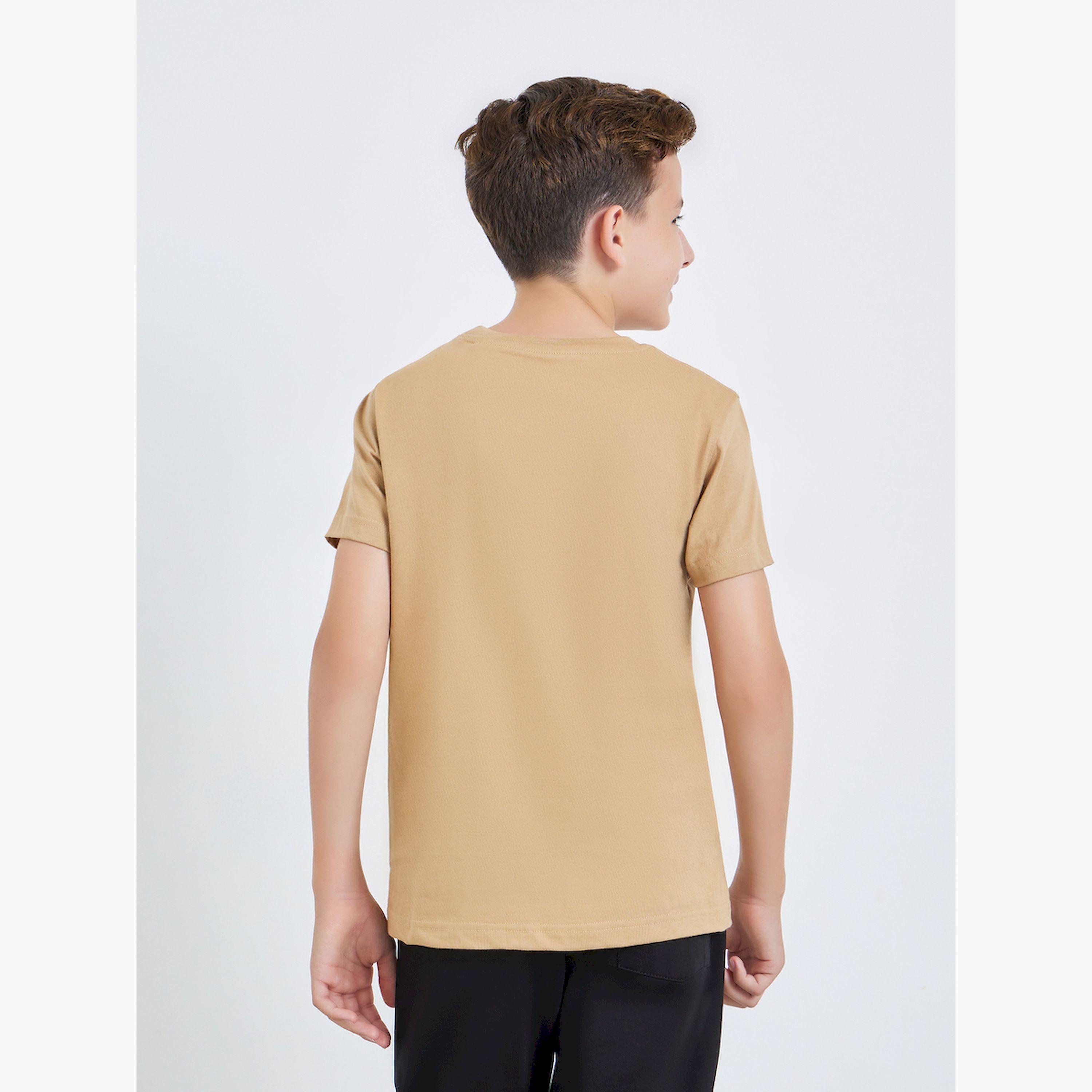 Styli Teen Boys Placement Graphic Regular Fit T-Shirt-boys-clothing-tshirtsandpolos-image-3