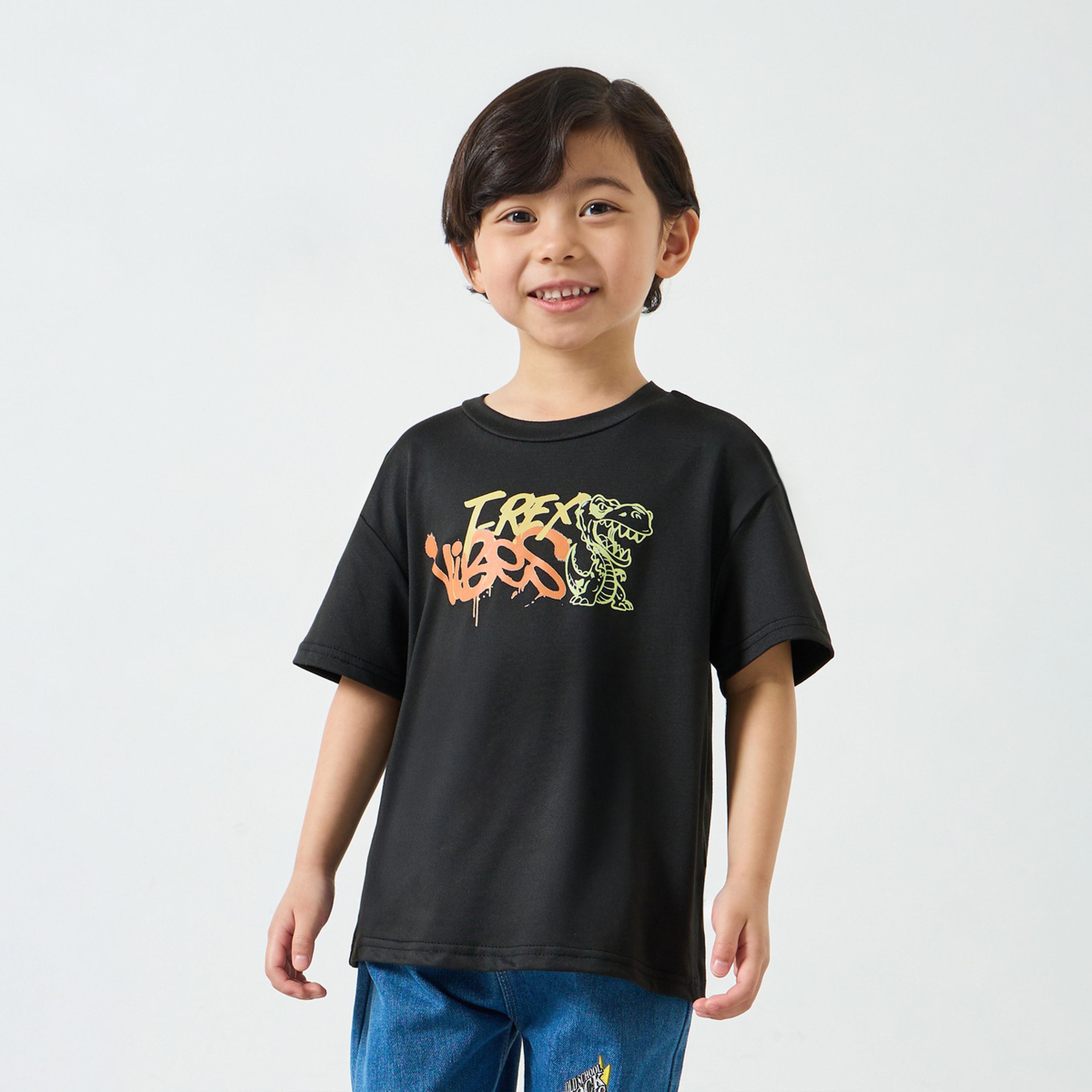 Styli Boys Oversized Graphic Print T-Shirt-boys-clothing-tshirtsandpolos-image-1