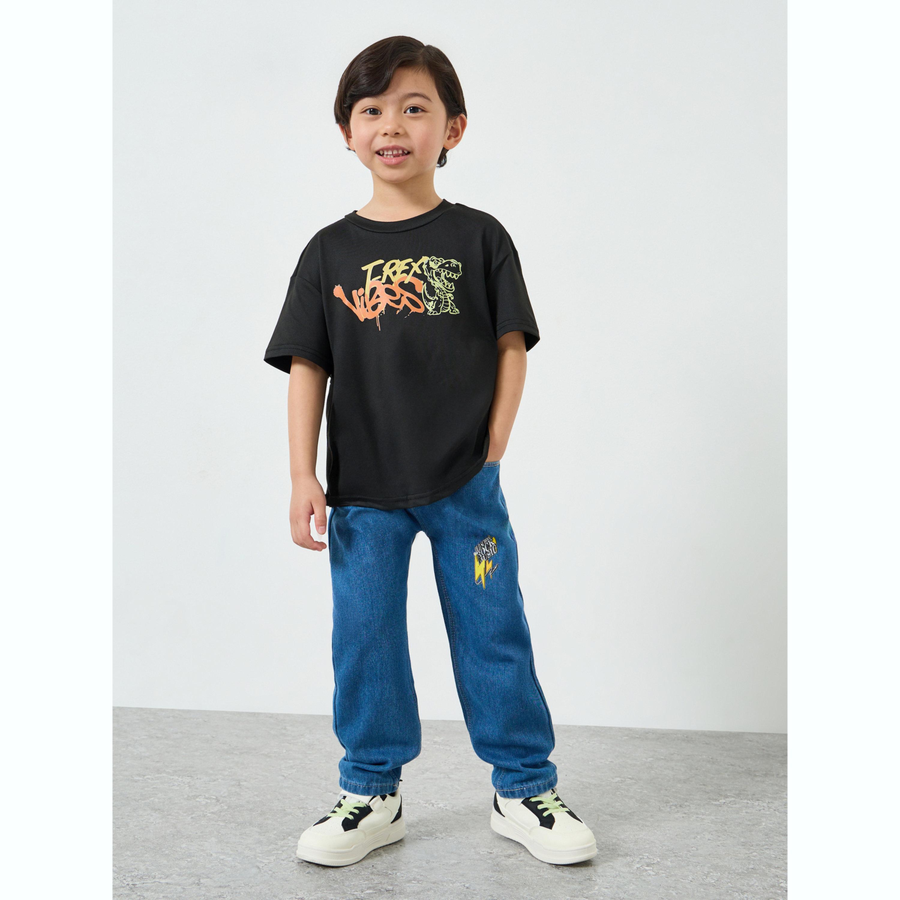 Styli Boys Oversized Graphic Print T-Shirt-boys-clothing-tshirtsandpolos-image-2