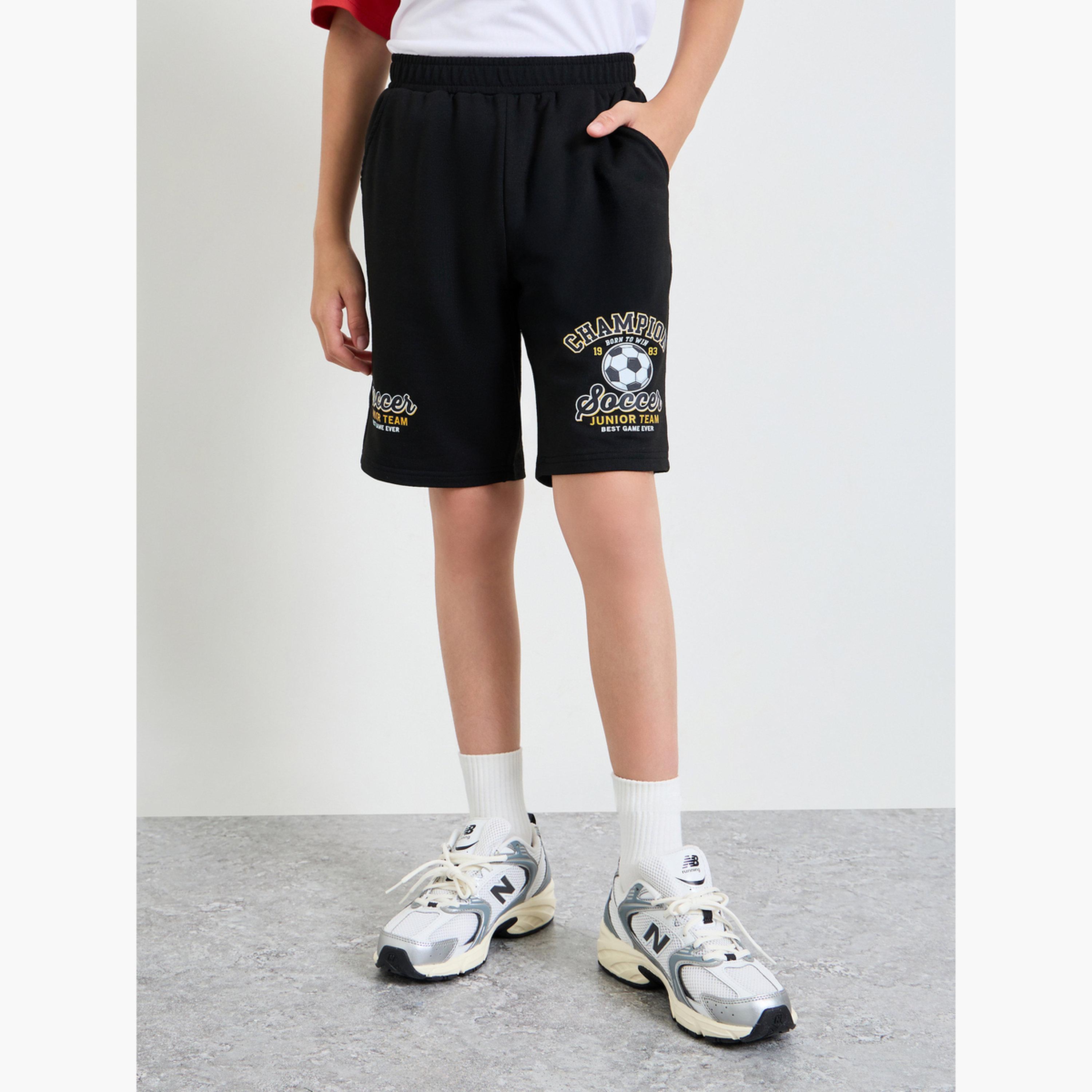 Styli Boys Placement Print Shorts-boys-clothing-bottoms-shorts-image-1