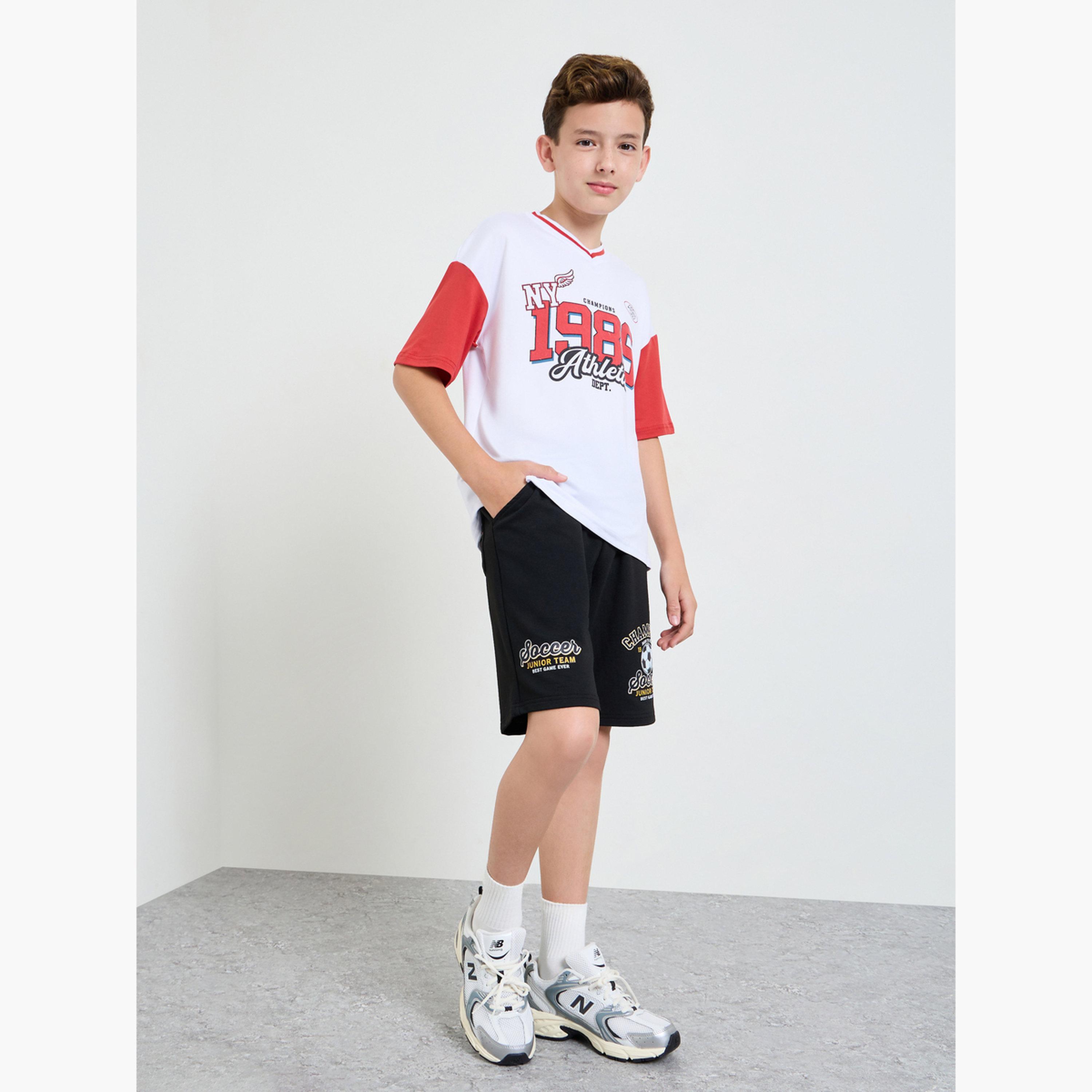 Styli Boys Placement Print Shorts-boys-clothing-bottoms-shorts-image-2