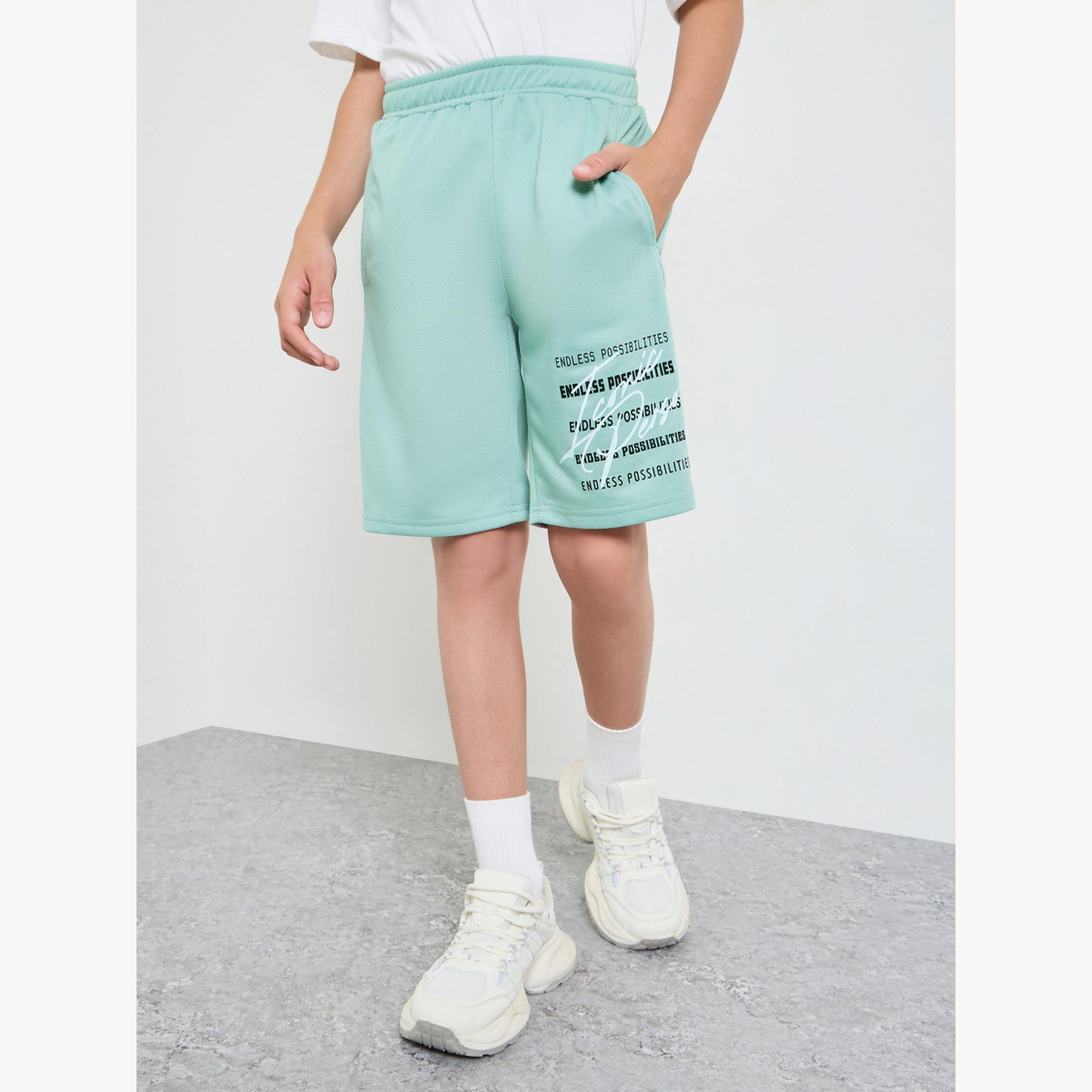 Styli Teen Boys Placement Print Shorts-boys-clothing-bottoms-shorts-image-1
