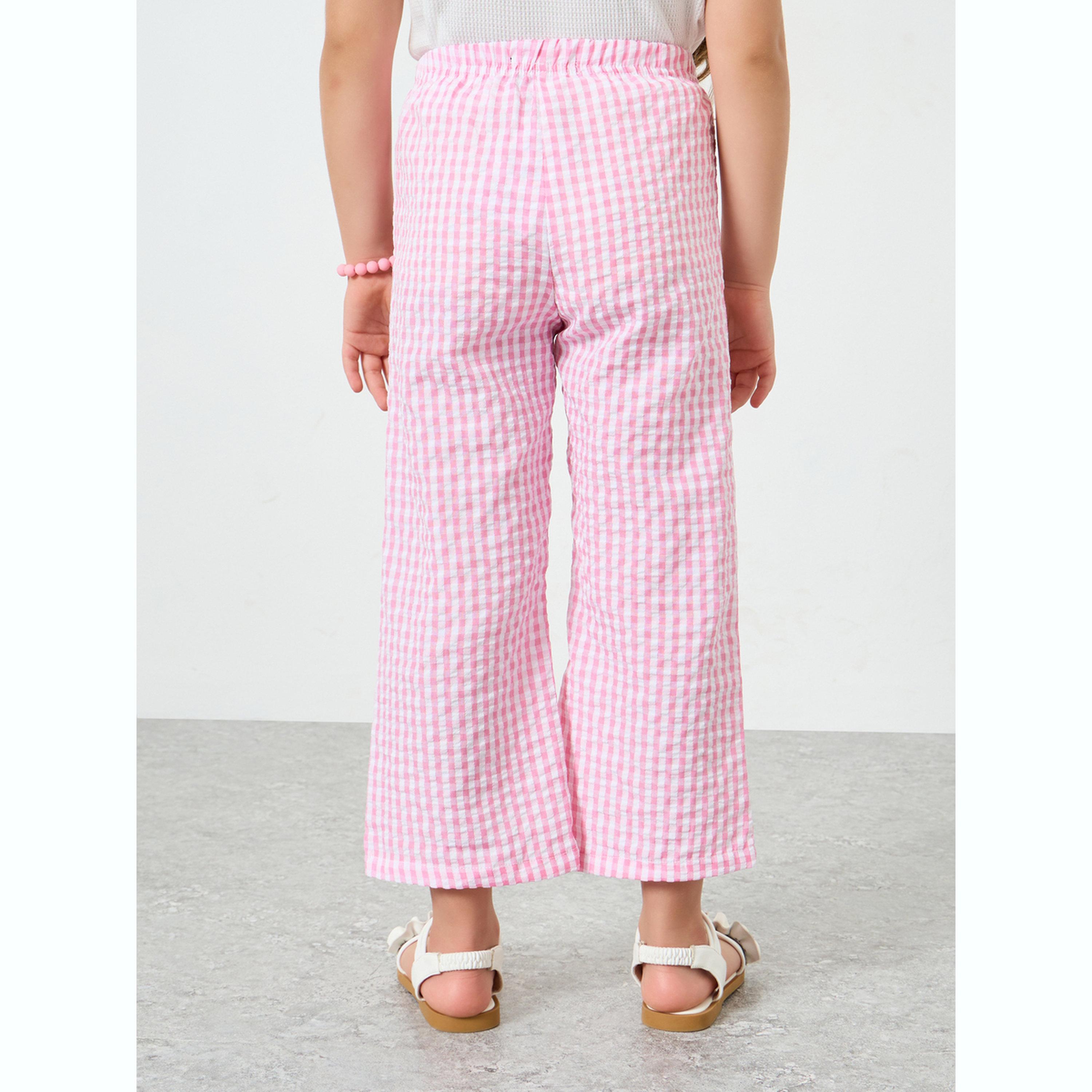 بنطال كولوت بطبعات مربعات-girls-clothing-bottoms-trousers-image-4