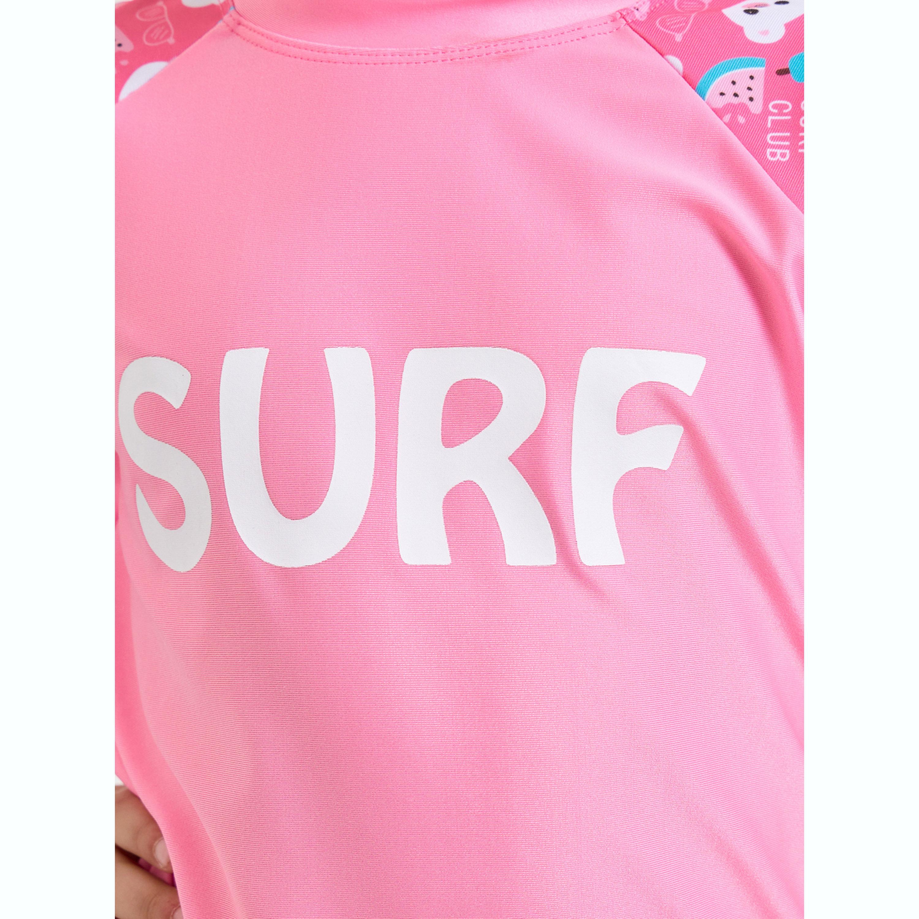 Styli Pack of 3 - Printed T-Shirt, Shorts and Cap Swim Set-girls-clothing-swimwear-image-7