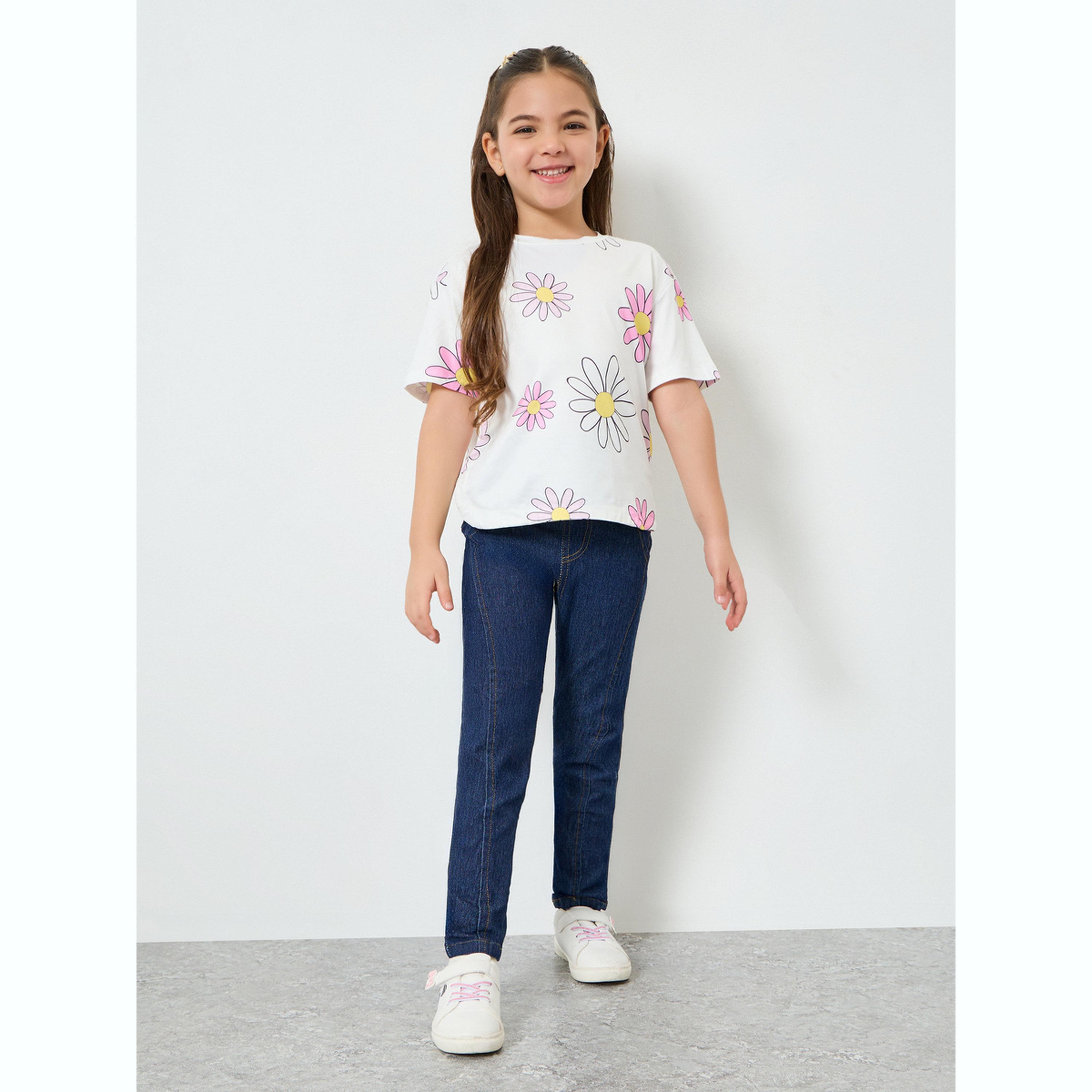 ليقنز جينز دنيم بقصة ضيقة بناتي-girls-clothing-bottoms-jeansandjeggings-image-2
