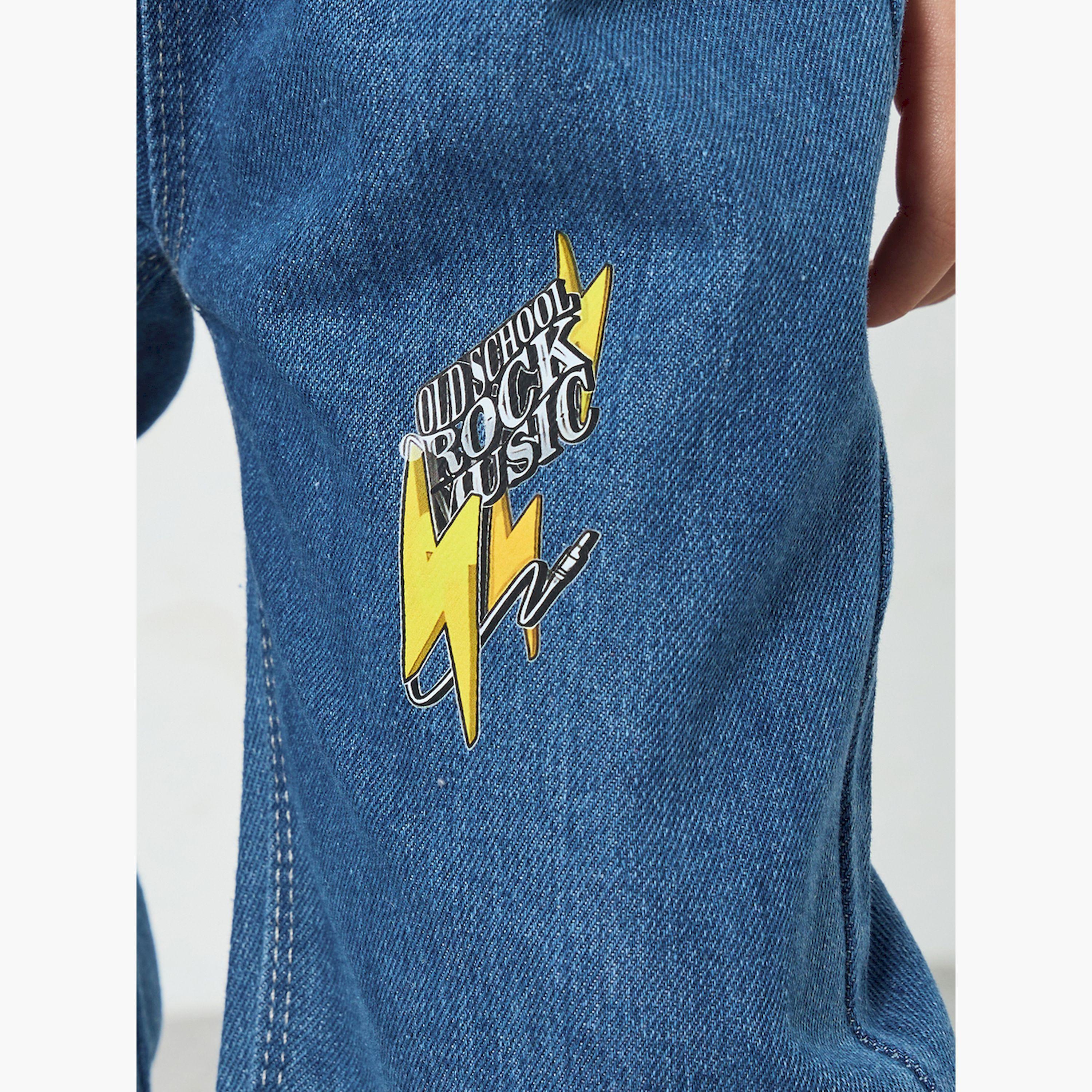 جينز بقصة بقصة مستقيمة وطبعات للأولاد-boys-clothing-bottoms-jeans-image-3