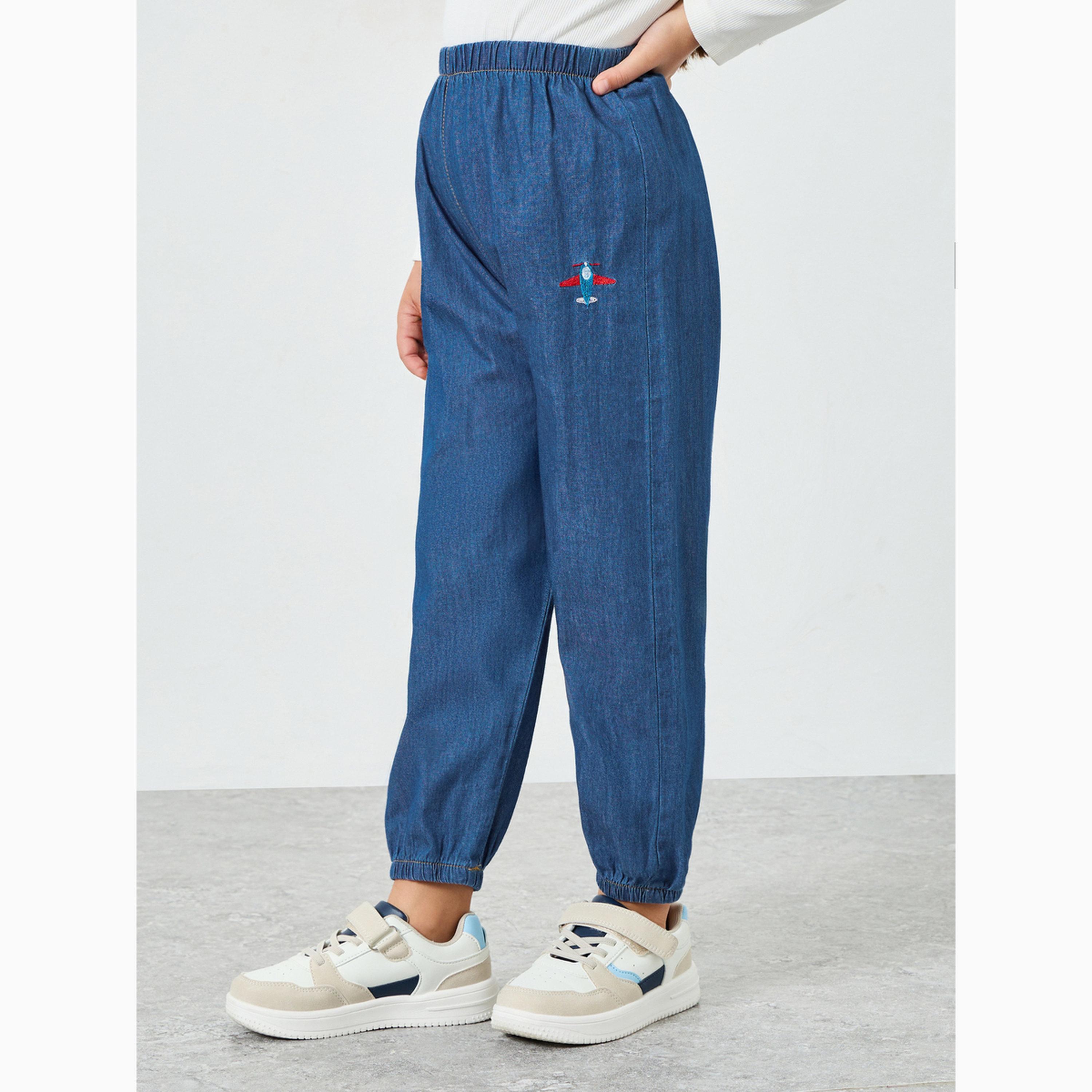 جينز جوغر بناتي مطرز-girls-clothing-bottoms-jeansandjeggings-image-3