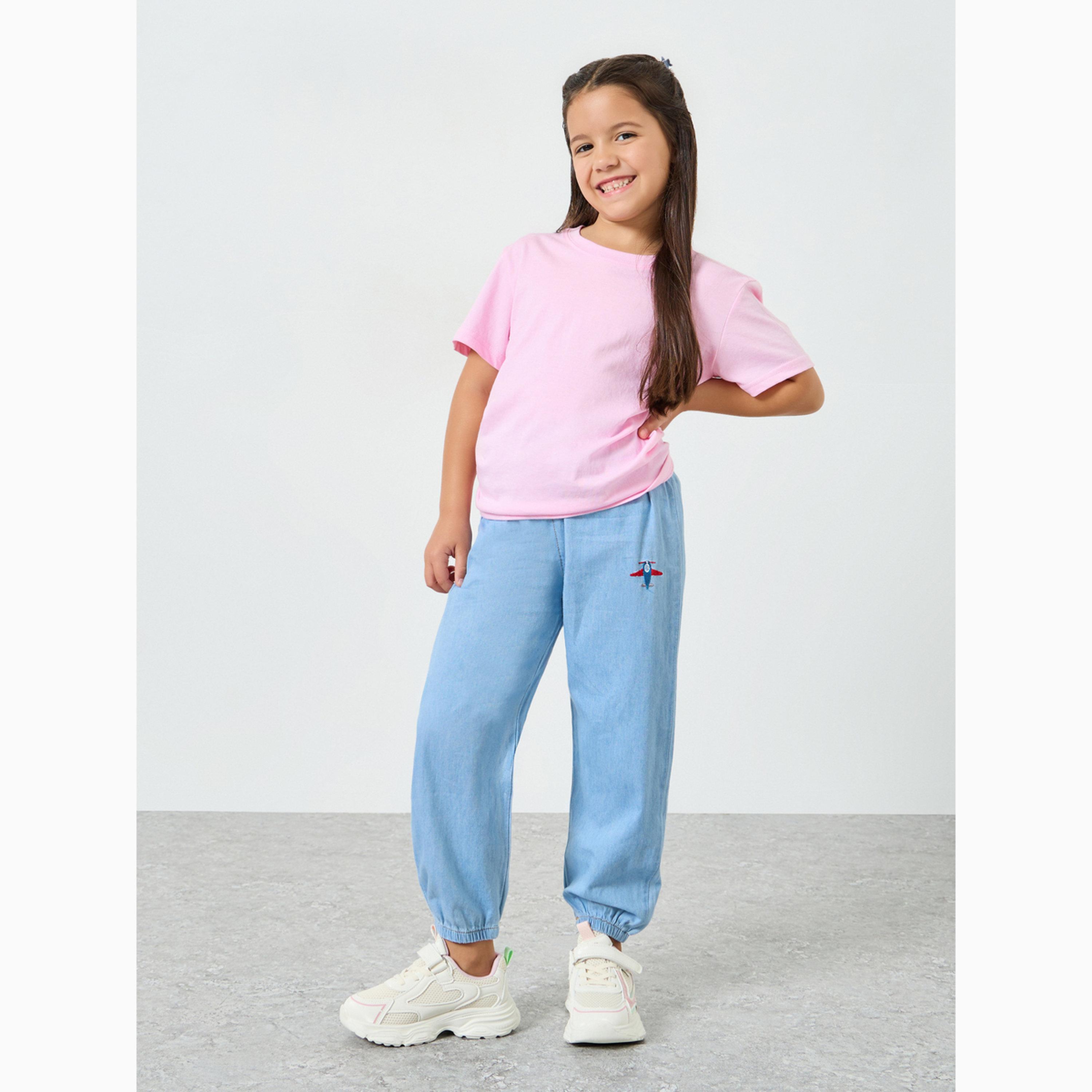 جينز جوغر بناتي مطرز-girls-clothing-bottoms-jeansandjeggings-image-2