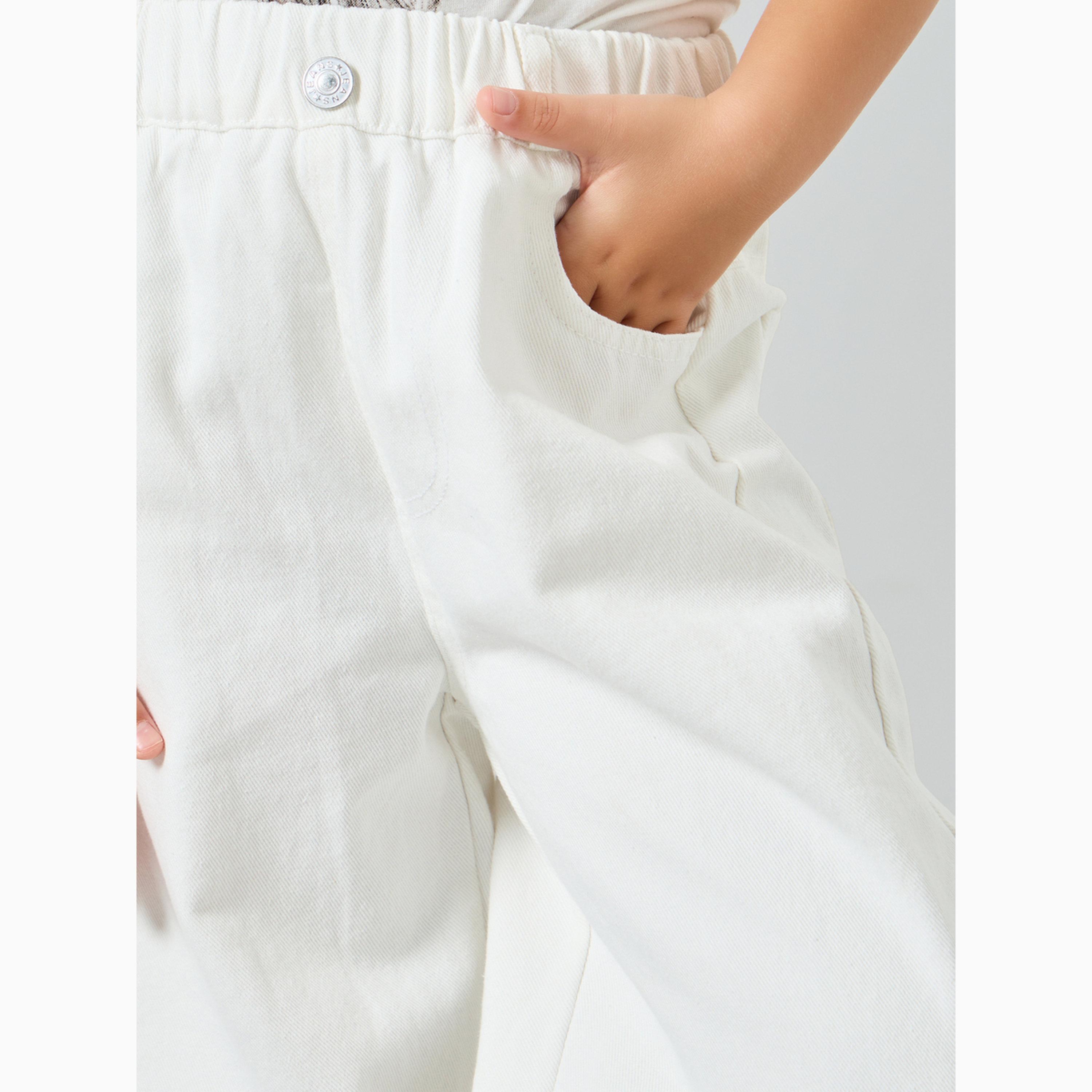 Styli Girls White Cotton Jeans-girls-clothing-bottoms-jeansandjeggings-image-3