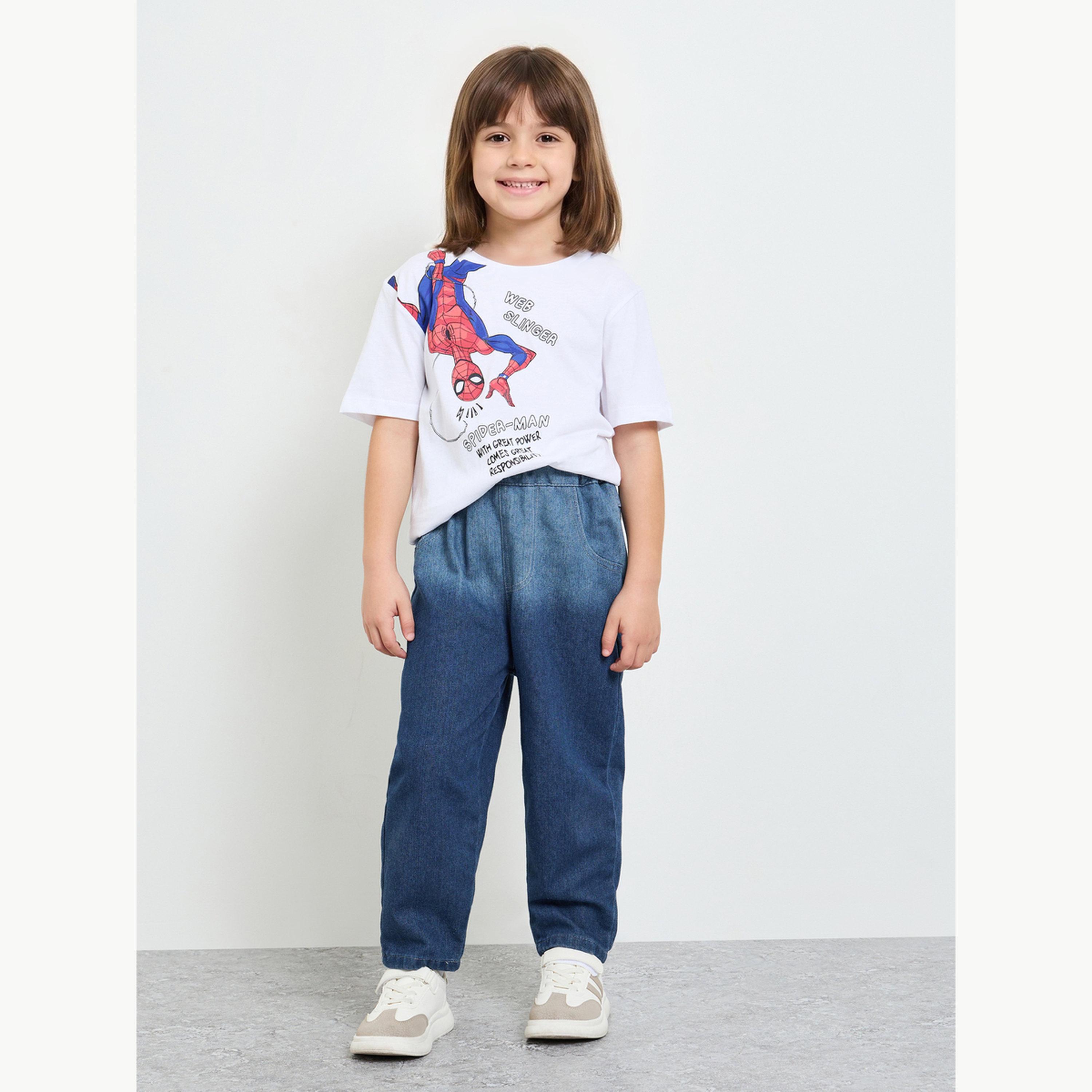 جينز باهت بول أون للبنات-girls-clothing-bottoms-jeansandjeggings-image-2