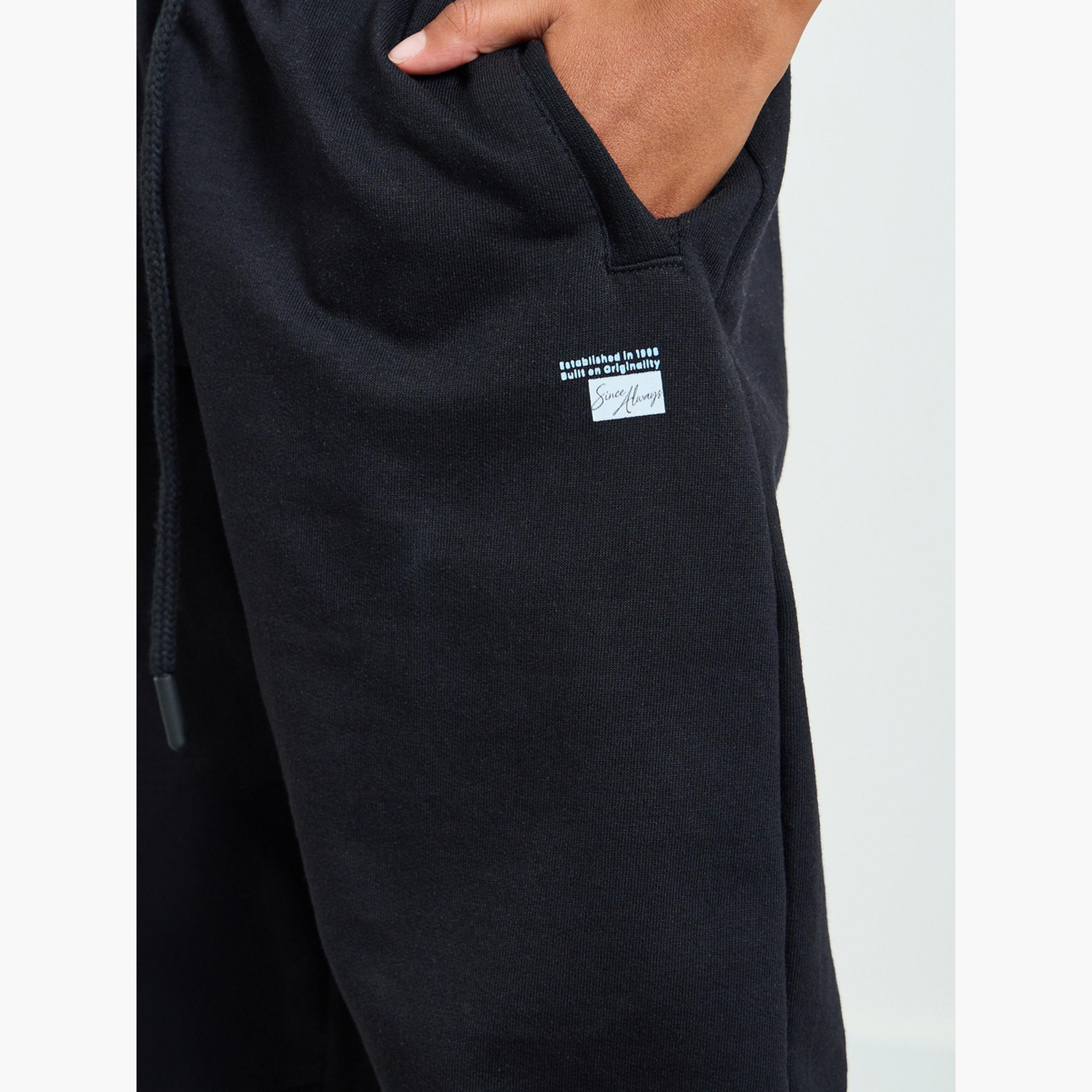 جوغر بحافة وحواف مضلعة مع جيب جانبي-boys-clothing-bottoms-joggersandtrackpants-image-3